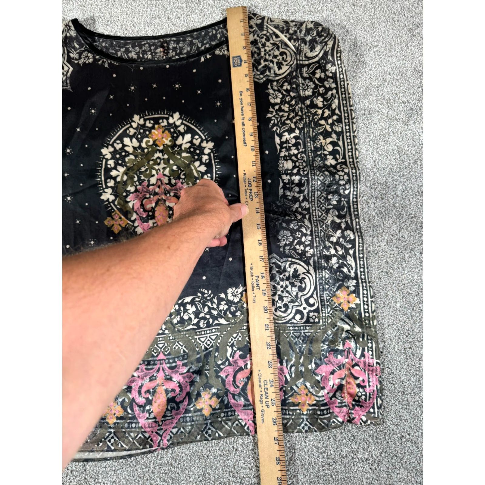 Vintage Whimsigoth Satin Top Womens Small Celestial Baroque Floral Witchy Boho Y2k Style Shirt Size S / US 4 / IT 40 - 3 Thumbnail