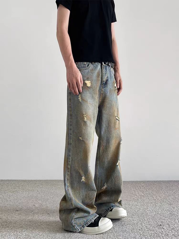 Jean High street ripped Y2K hip hop baggy jeans Size US 32 / EU 48 - 4 Thumbnail