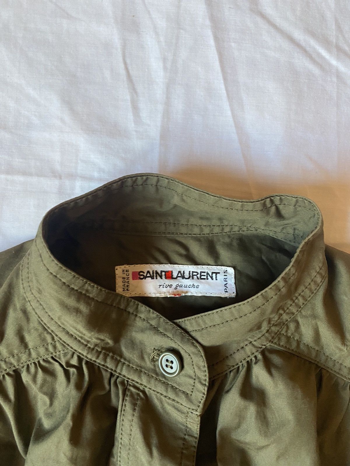 Saint Laurent Paris × Vintage × Yves Saint Laurent vintage 70s rare Saint Laurent military shirt Size M / US 6-8 / IT 42-44 - 3 Thumbnail