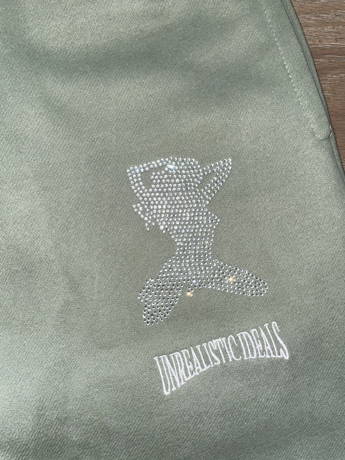 Named Collective NAMED COLLECTIVE - GREEN RHINESTONE CAMO SWEATPANTS Size US 30 / EU 46 - 2 Thumbnail