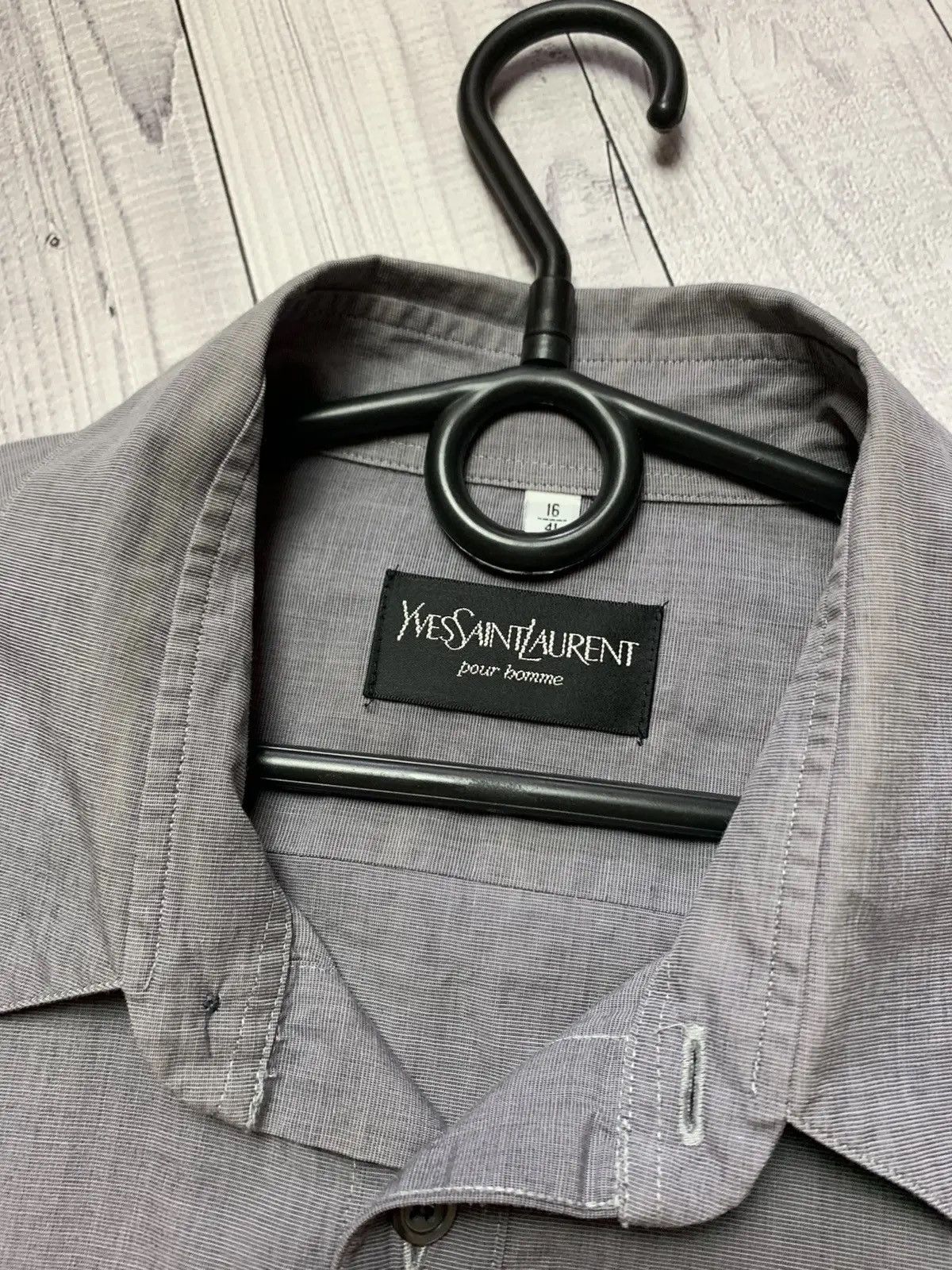 Yves Saint Laurent Vintage shirt Yves Saint Laurent YSL logo L Size US L / EU 52-54 / 3 - 4 Thumbnail