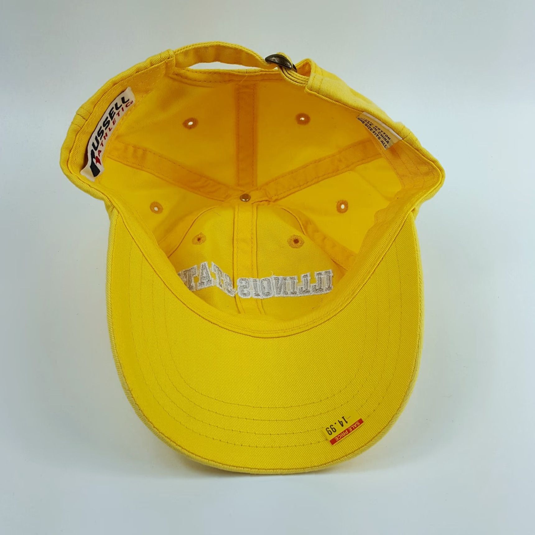 Russell Athletic VINTAGE Illinois State College Adjustable Sports Hat Baseball Cap Y2K Yellow Russell Athletic Men Adjustable Hat Size ONE SIZE - 7 Thumbnail