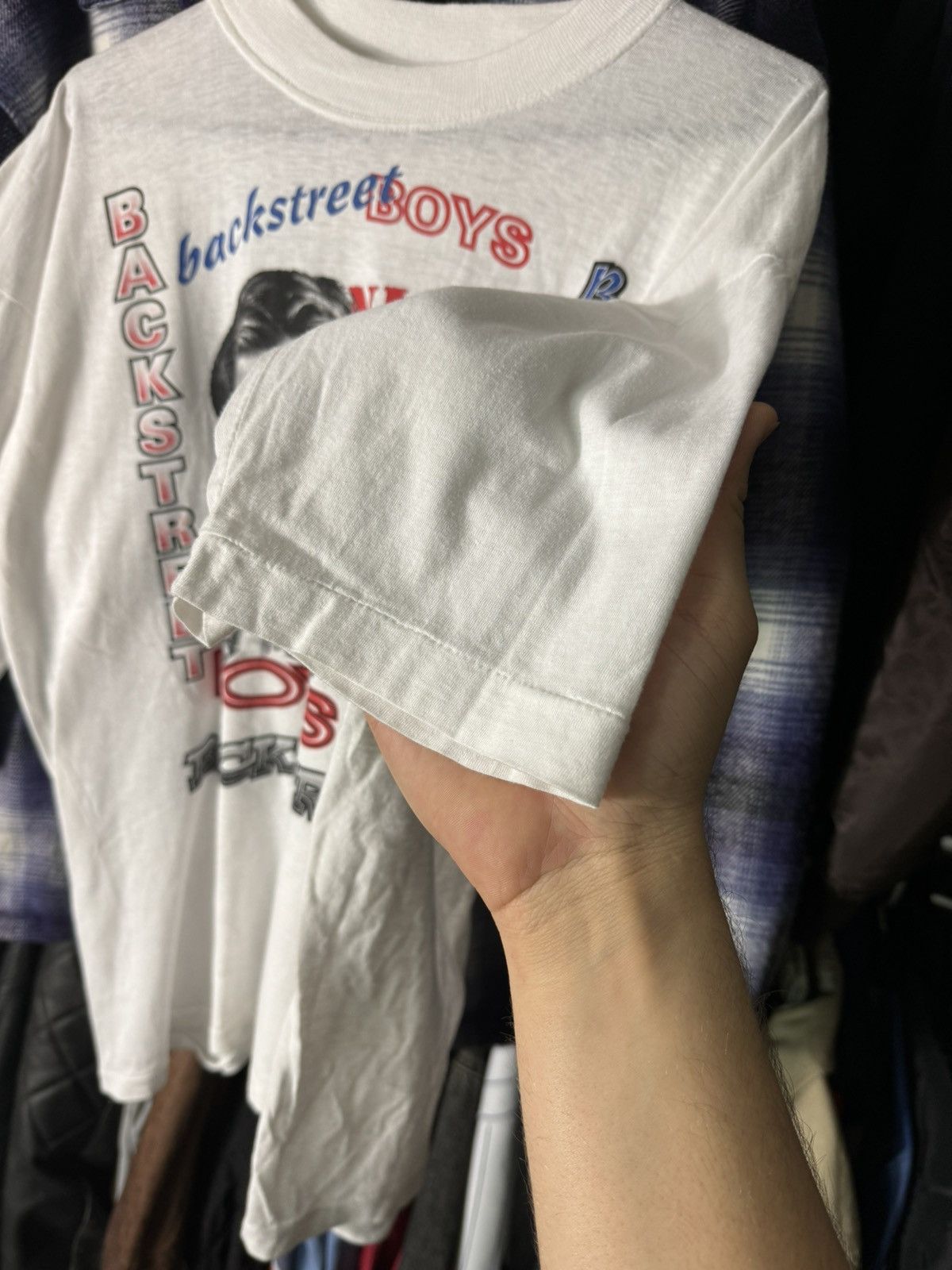 Band Tees × Vintage Vintage 90s Backstreet Boys Single Stitch Full Print Boxy Size US L / EU 52-54 / 3 - 3 Thumbnail