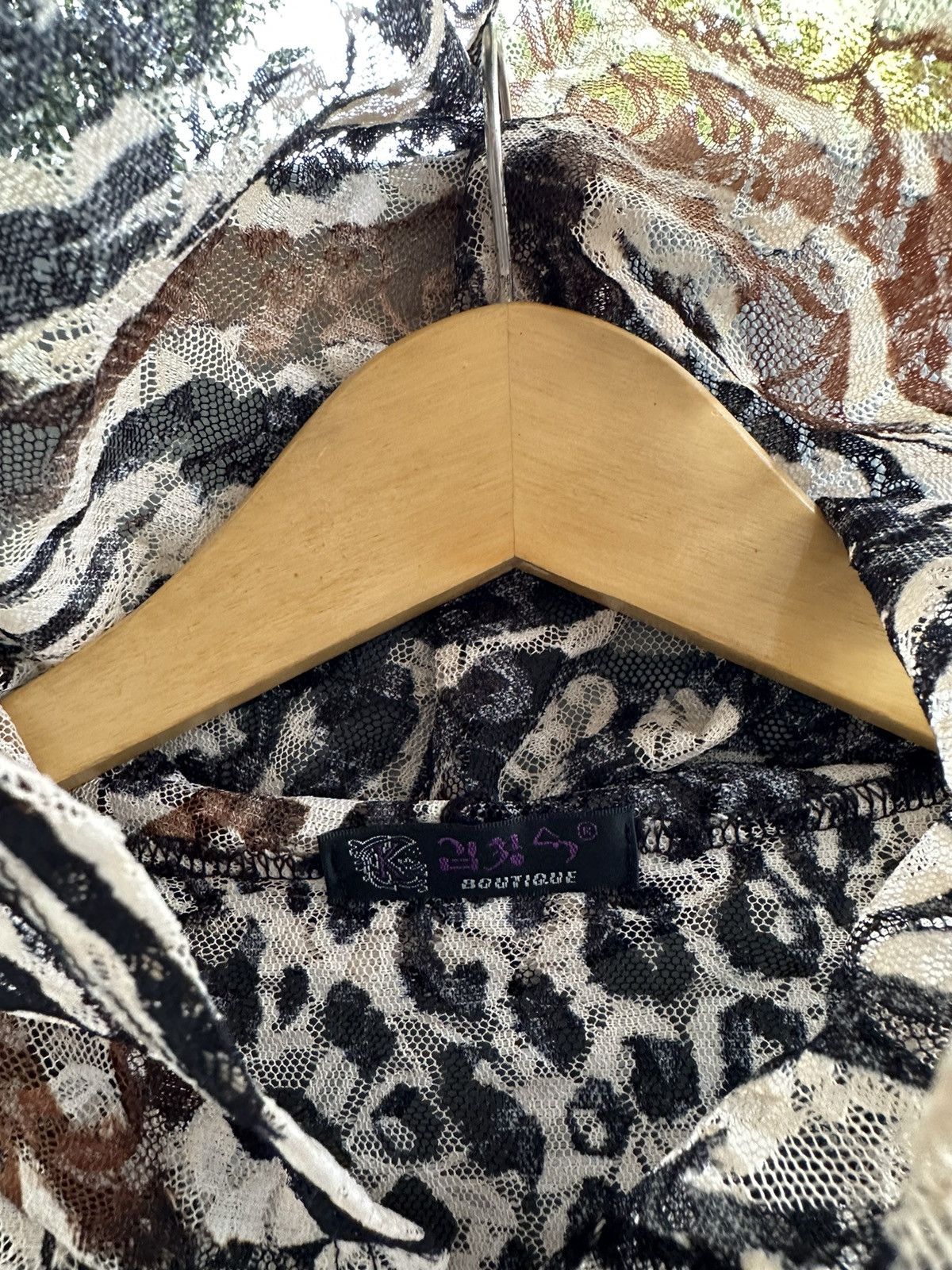 Beauty Beast JAPANESE TIGER ABSTRACT TRANSPARENT ZIP HOODIE GRUNGE STYLE Size US M / EU 48-50 / 2 - 9 Thumbnail