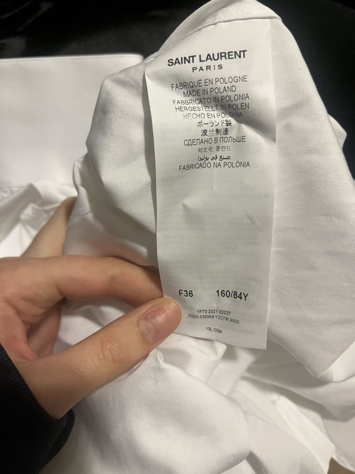 Saint Laurent Paris 100% Authentic Saint Laurent Paris white button up Size US S / EU 44-46 / 1 - 8 Thumbnail