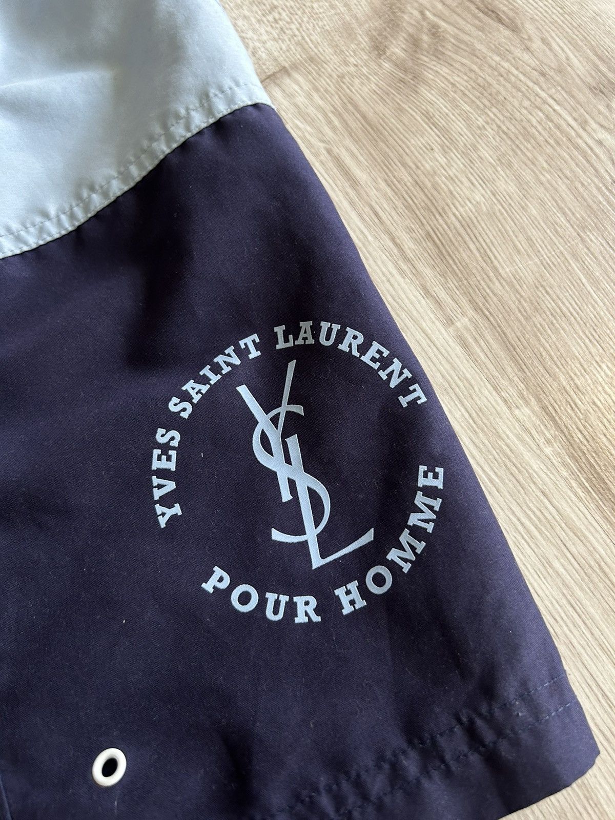 Saint Laurent Paris × Yves Saint Laurent Vintage Y2K Yves Saint Lauren YSL Big Logo Summer Shorts Size US 34 / EU 50 - 7 Thumbnail