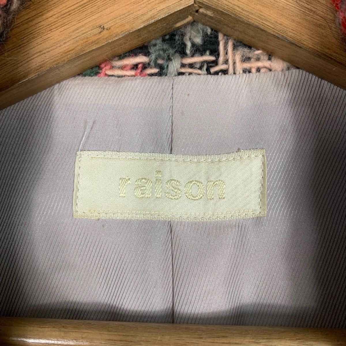 Japanese Brand RAISON Made in Japan Checkered Tweed Long Coat #1811-C20 Size S / US 4 / IT 40 - 16 Thumbnail