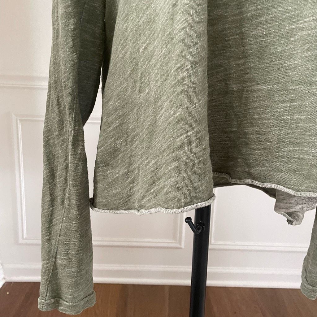 Free People Free People Beach Moss Green Cowl Neck Tunic OSFM Size ONE SIZE - 4 Thumbnail