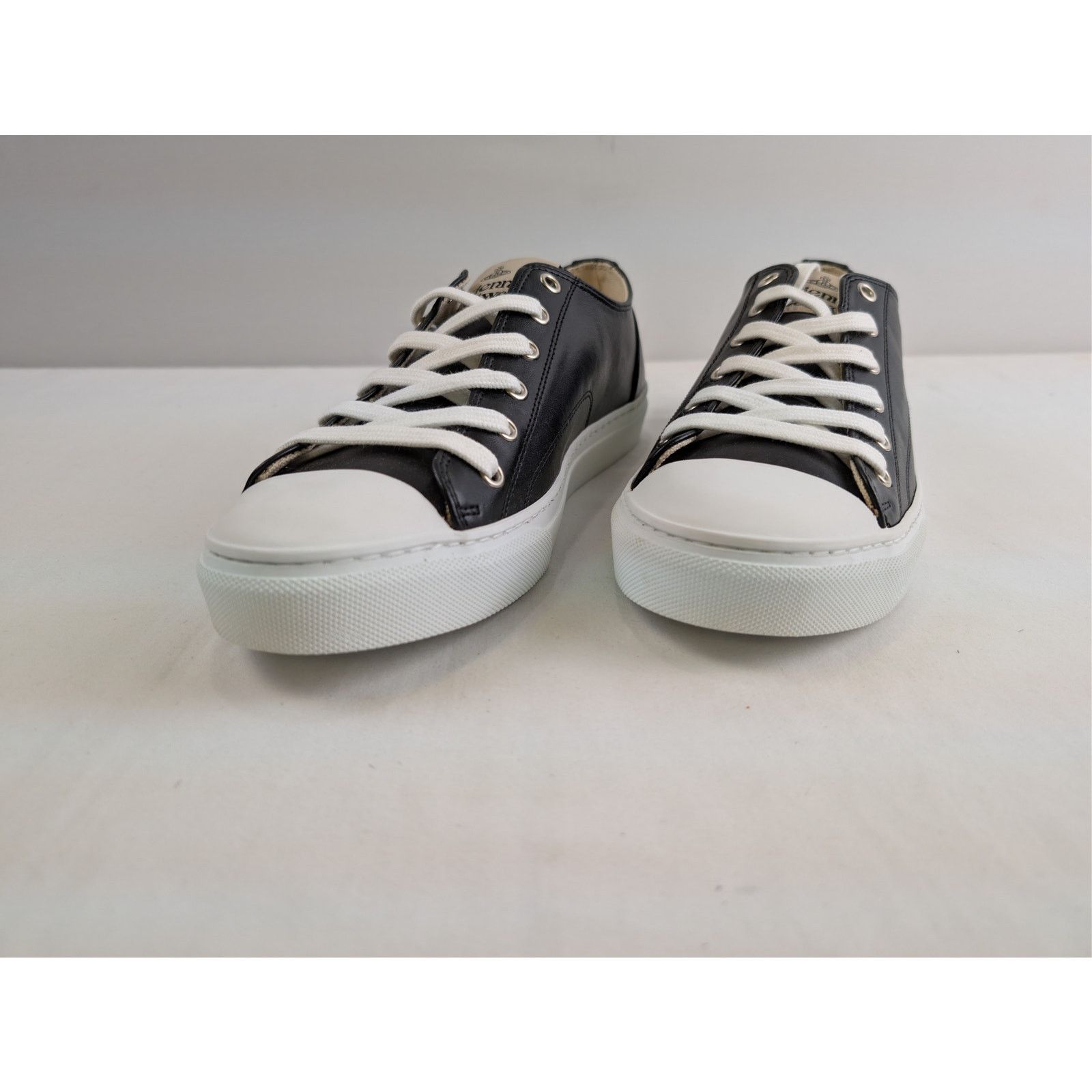 Vivienne Westwood o1rshd1 Plimsoll High Top Eco Leather Sneakers in Black Size US 10 / EU 43 - 8 Thumbnail