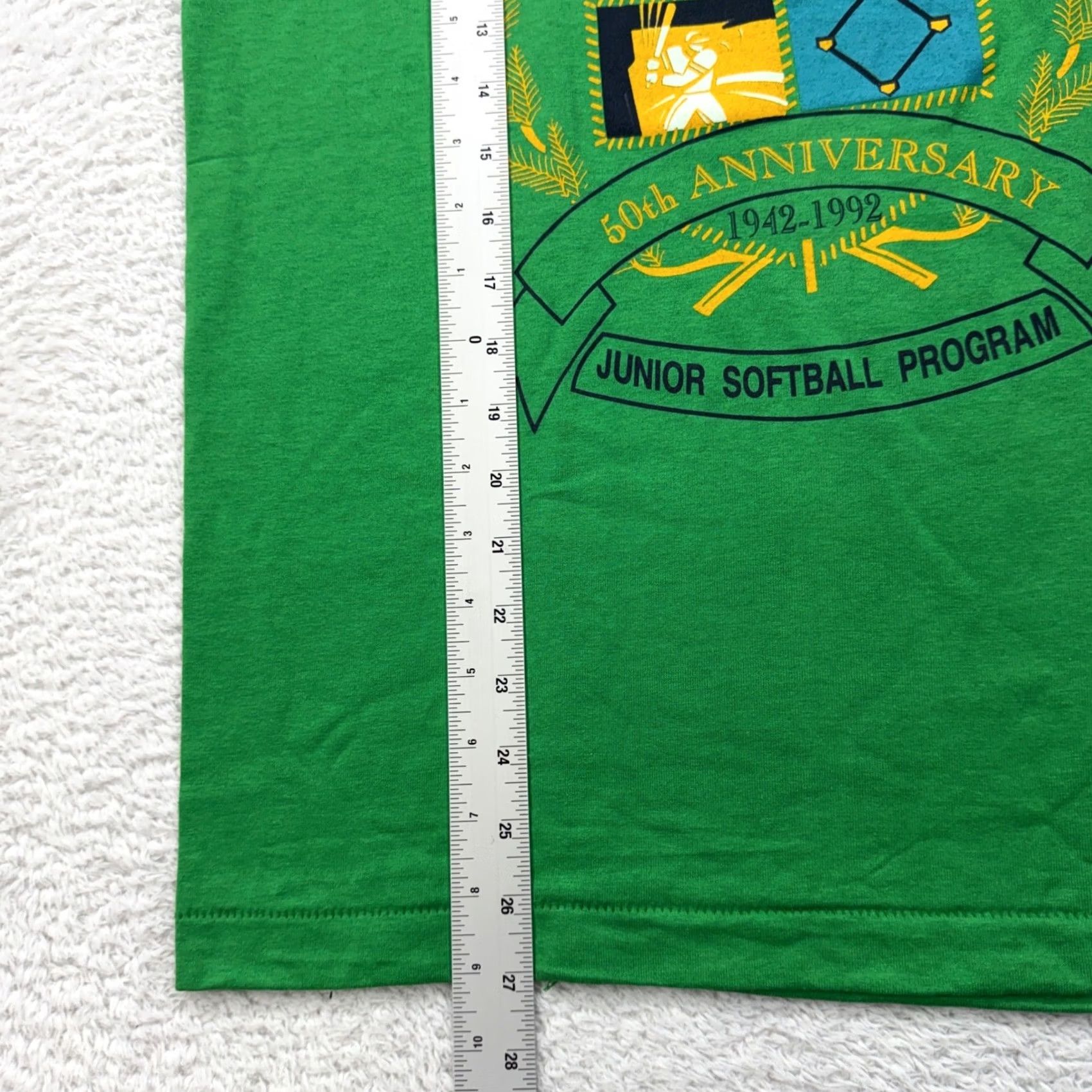 Vintage VINTAGE Kodak Recreation 50th Anniversary Softball T-Shirt Green Mens M Size US M / EU 48-50 / 2 - 4 Thumbnail