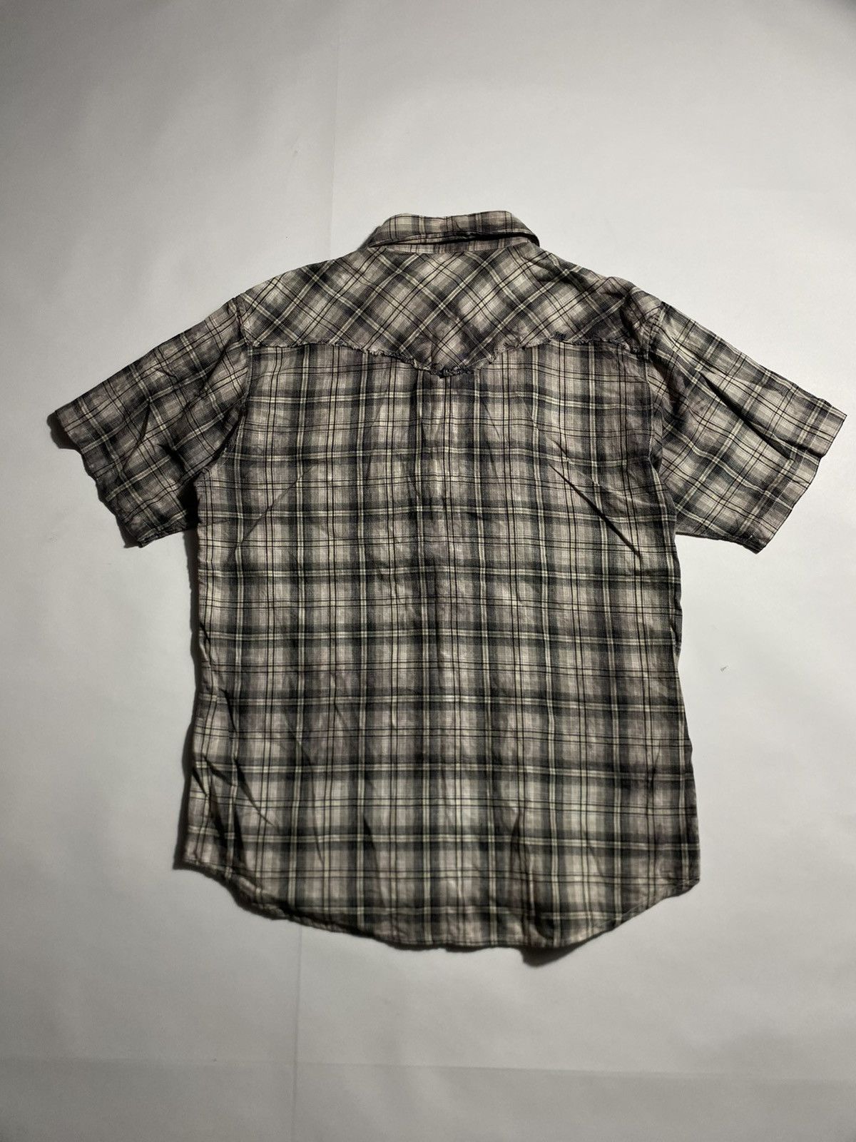 In The Attic IN THE ATTIC HOMME PLAID DYED WITH BUCKLED LOCK BUTTON UP Size US L / EU 52-54 / 3 - 6 Thumbnail