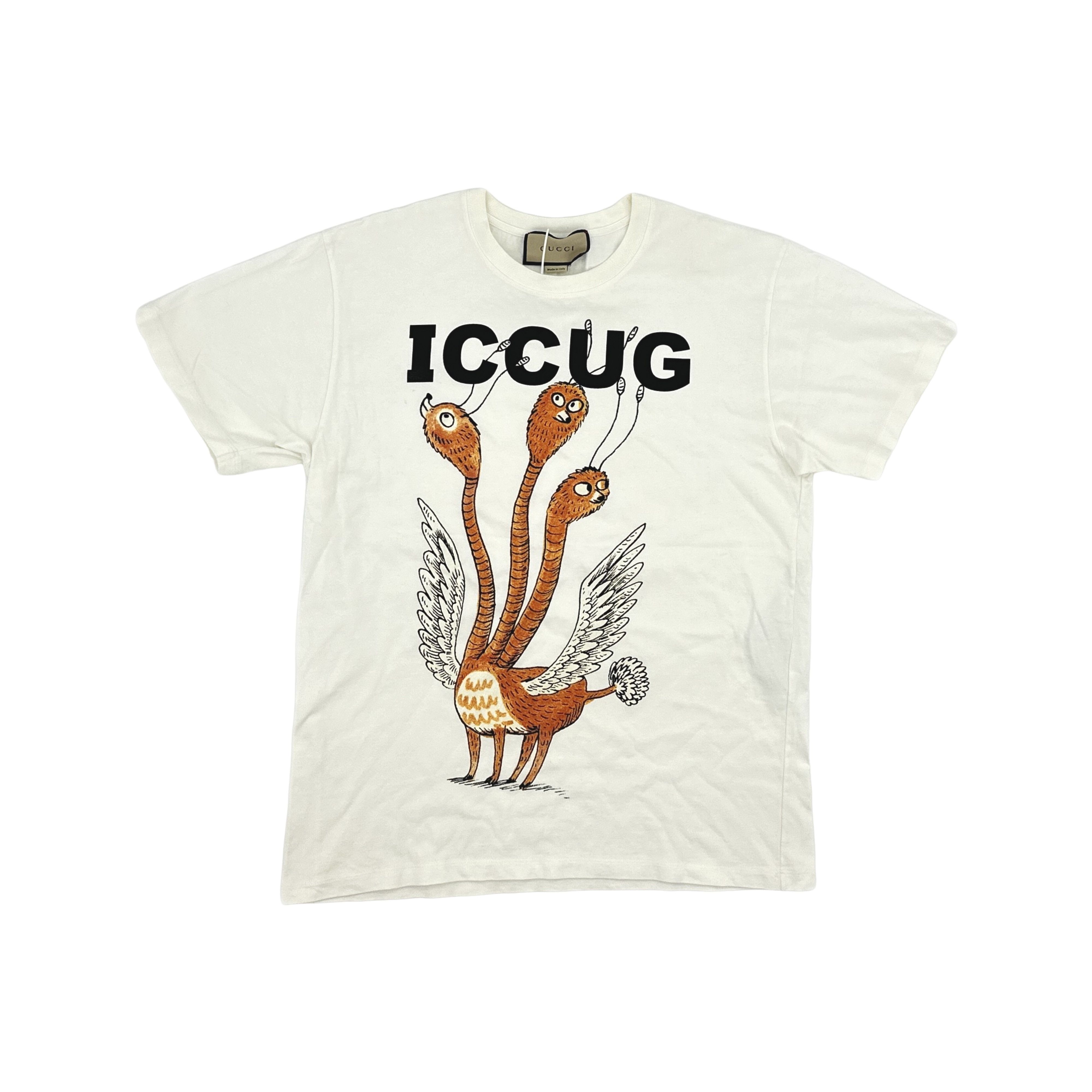 Gucci Gucci ICCUG Cartoon Print T-Shirt Size S Size US S / EU 44-46 / 1 - 1 Thumbnail