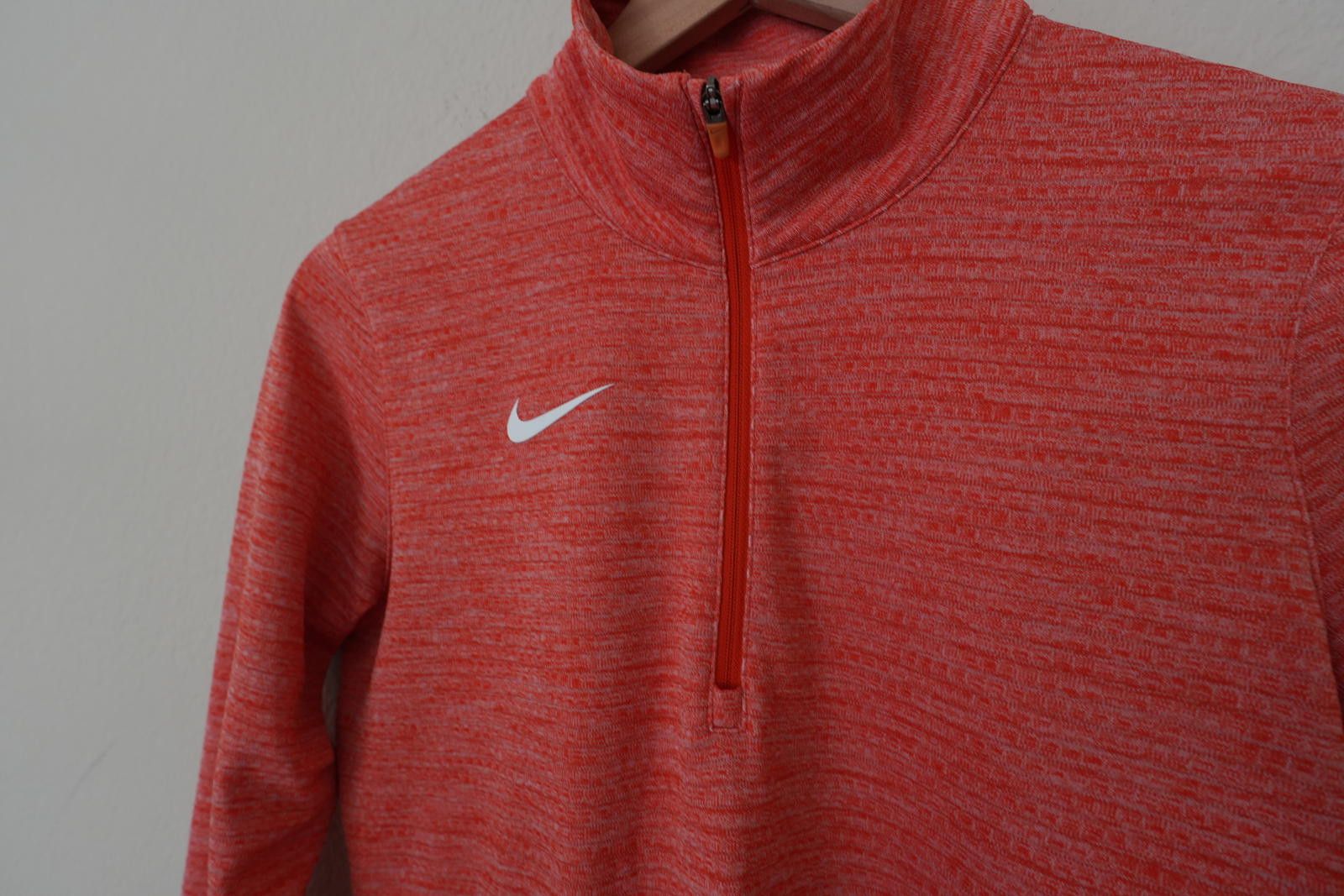 Nike Nike Shirt Women's M Orange Dri-Fit 1/4 Zip Workout Athletic Size M / US 6-8 / IT 42-44 - 2 Thumbnail