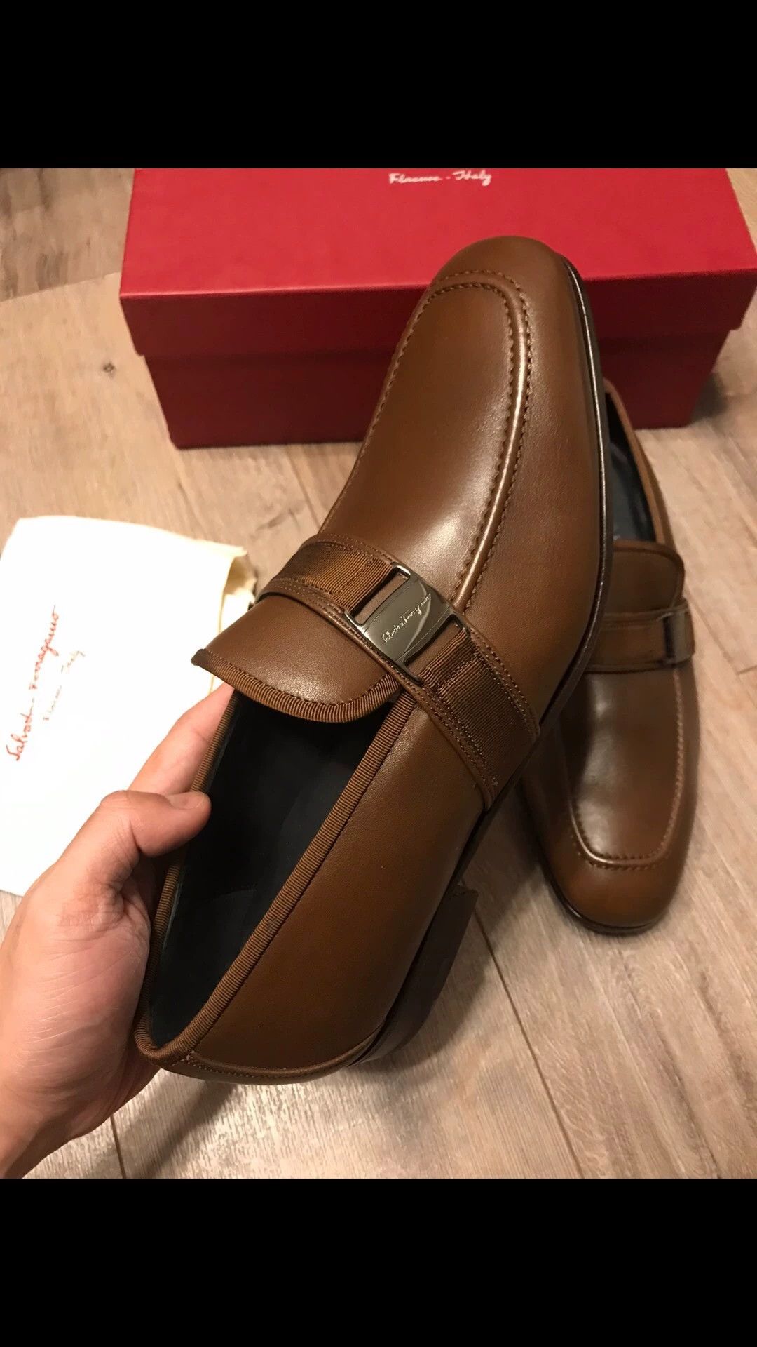 Salvatore Ferragamo Ferragamo Leather Metal Logo Casual Shoes 42.5 Size US 9.5 / EU 42-43 - 3 Thumbnail