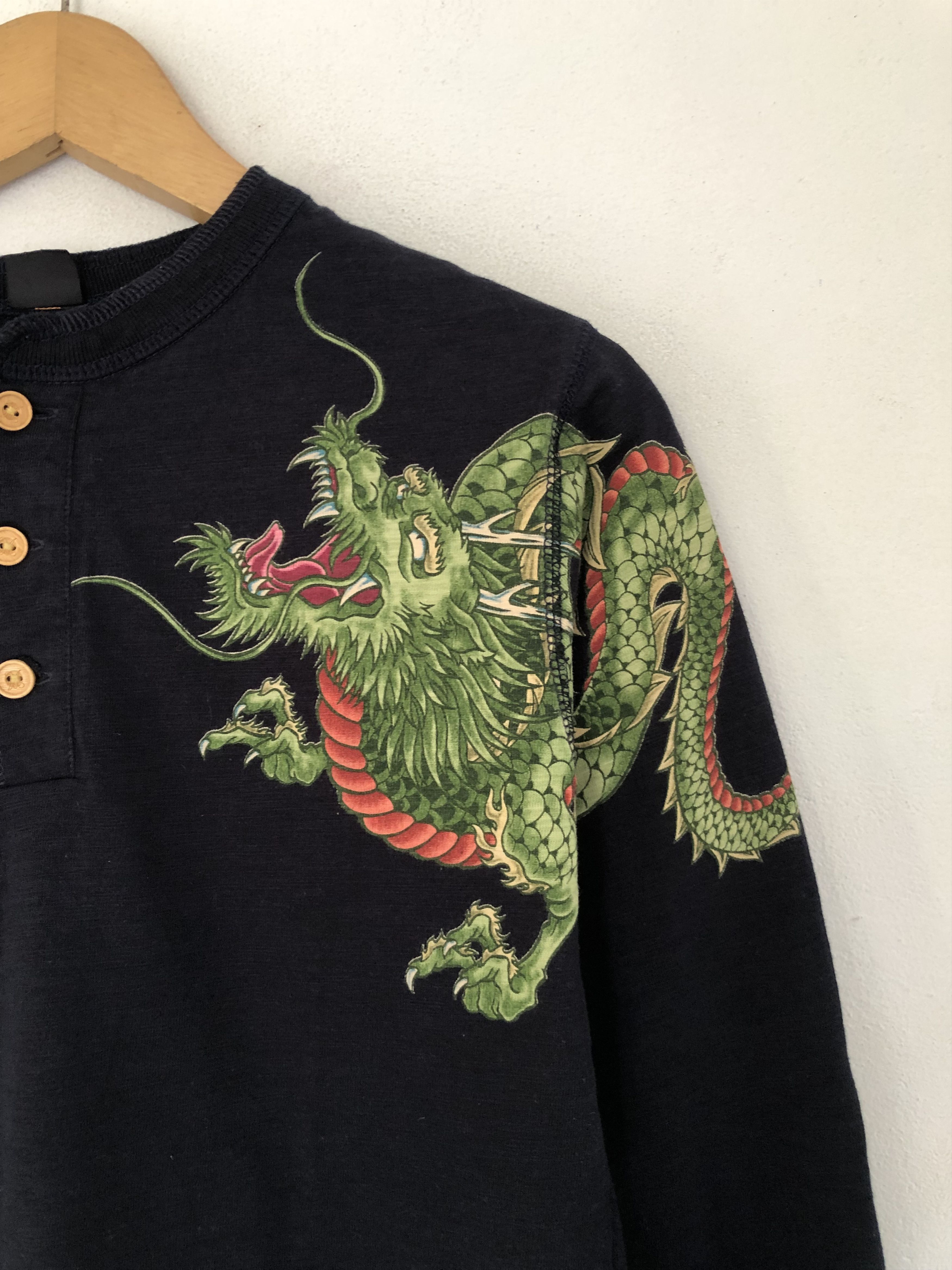 If Six Was Nine Japanese Graphic Big Artwork Dragon LongSleeve Size US S / EU 44-46 / 1 - 5 Thumbnail
