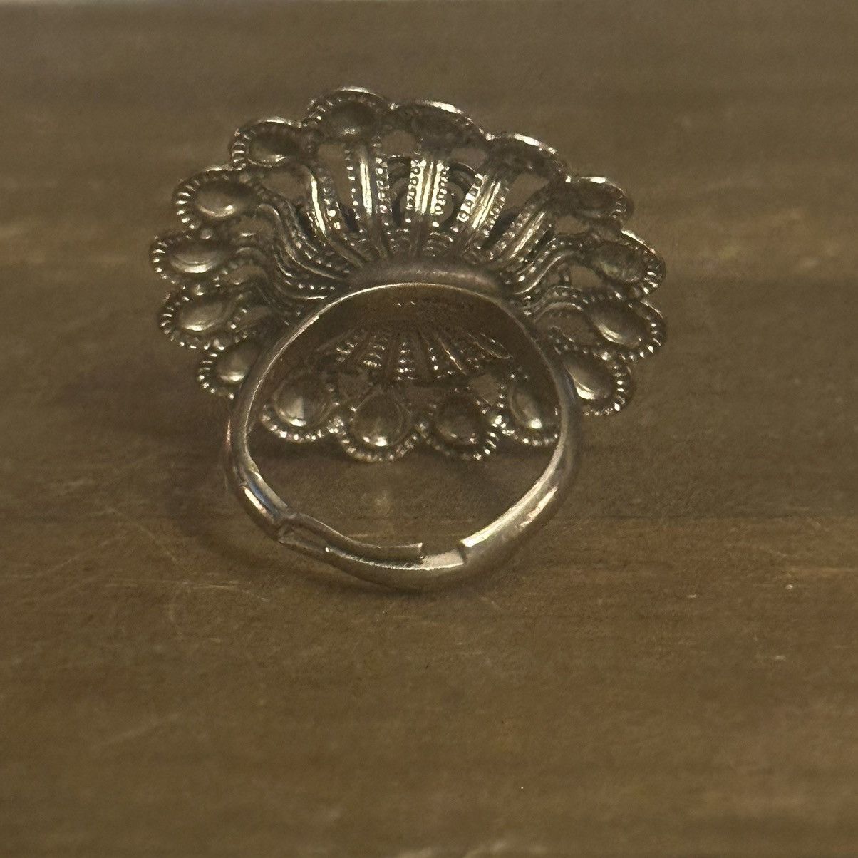 Vintage Vintage West Germany filigree flower ring Size ONE SIZE - 7 Thumbnail