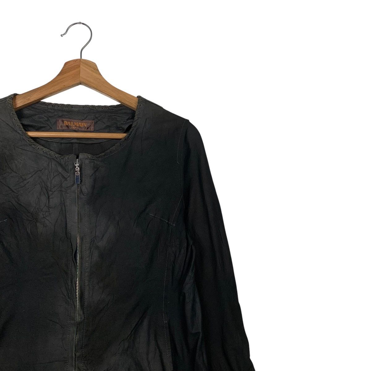 Japanese Brand Balmain Paris Leather Jacket Size M / US 6-8 / IT 42-44 - 5 Thumbnail