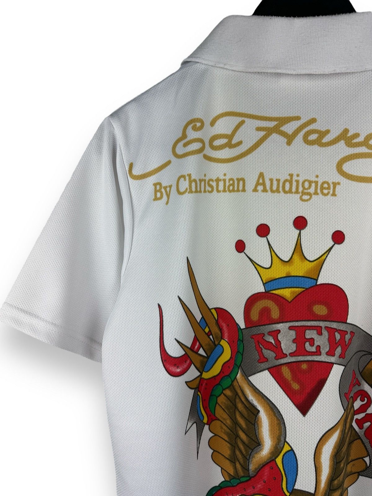Ed Hardy Vintage Y2K Ed Hardy By Christian Audigier Logo Polo T-Shirt Size US S / EU 44-46 / 1 - 2 Thumbnail