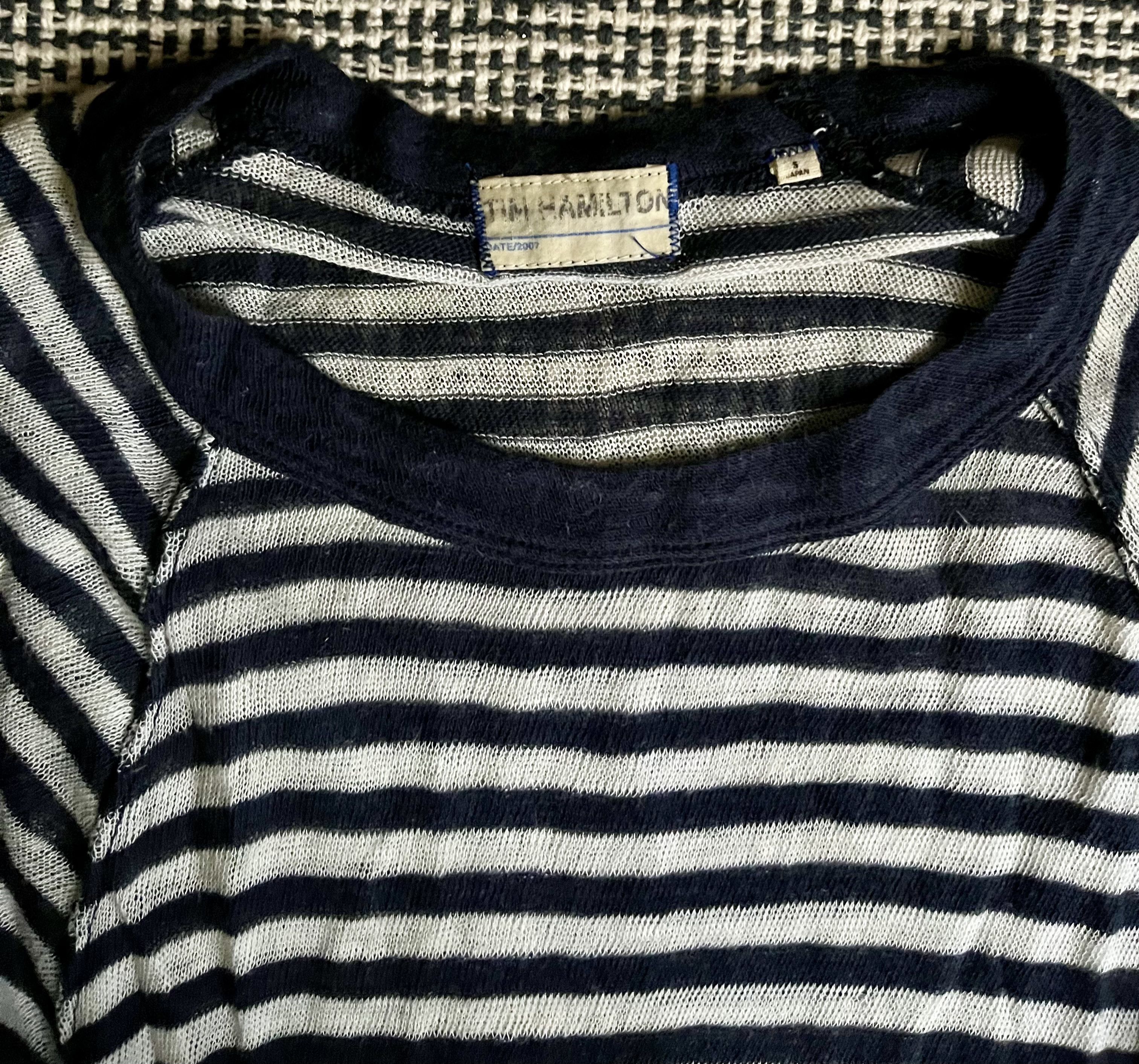 Tim Hamilton Tim Hamilton Striped Gauze T-Shirt Size Small Size S / US 4 / IT 40 - 3 Thumbnail