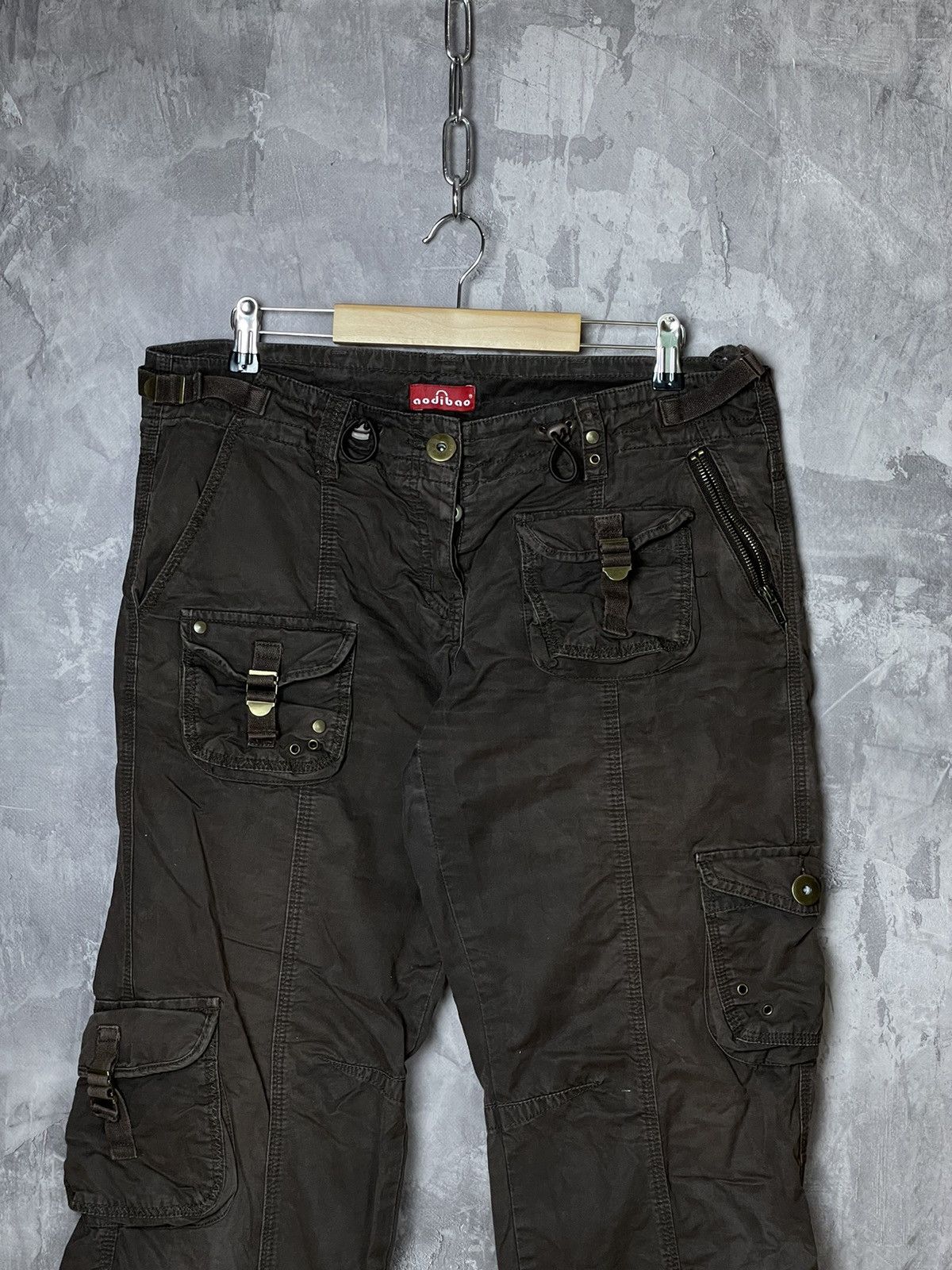 Japanese Brand × Vintage VINTAGE CARGO PANTS FLARED PARACHUTE SPRING JAPAN 90S Size 32" / US 10 / IT 46 - 3 Thumbnail