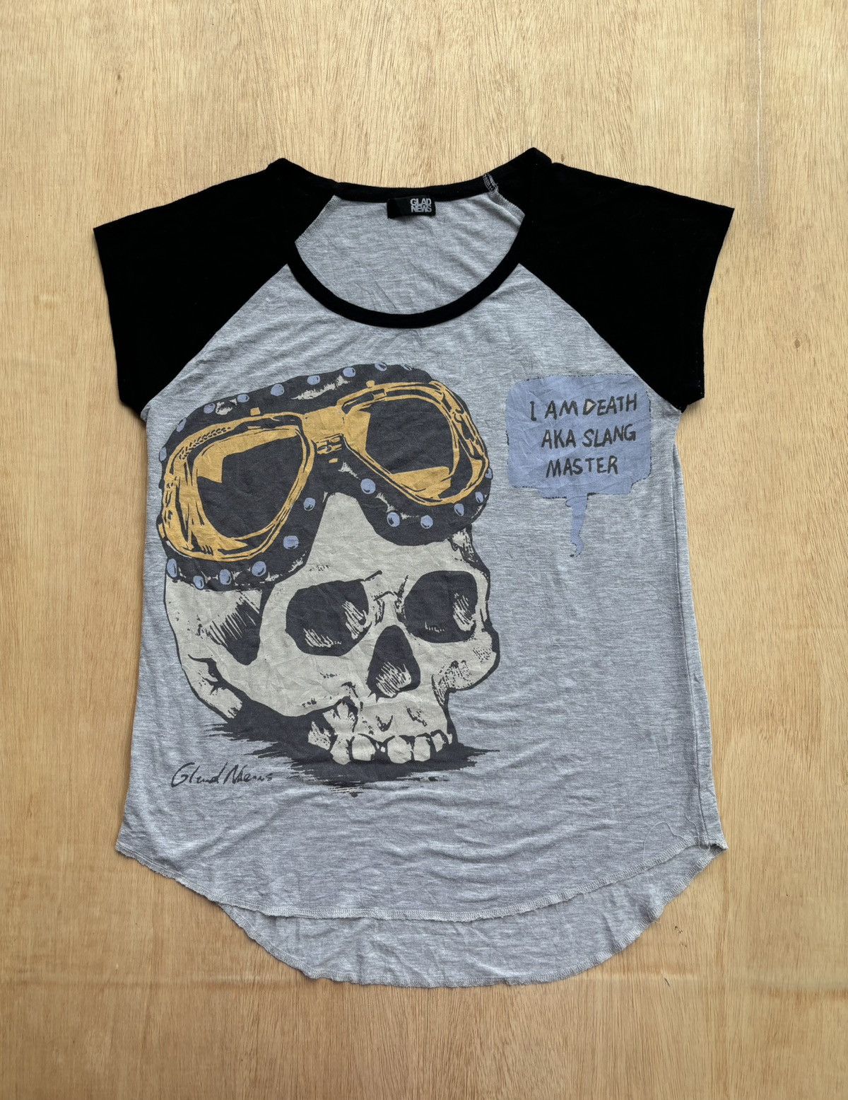 Hysteric Glamour × If Six Was Nine × Japanese Brand Y2k Glad News Skull Ifsixwasnine Style Punk Tshirt Size M / US 6-8 / IT 42-44 - 1 Thumbnail