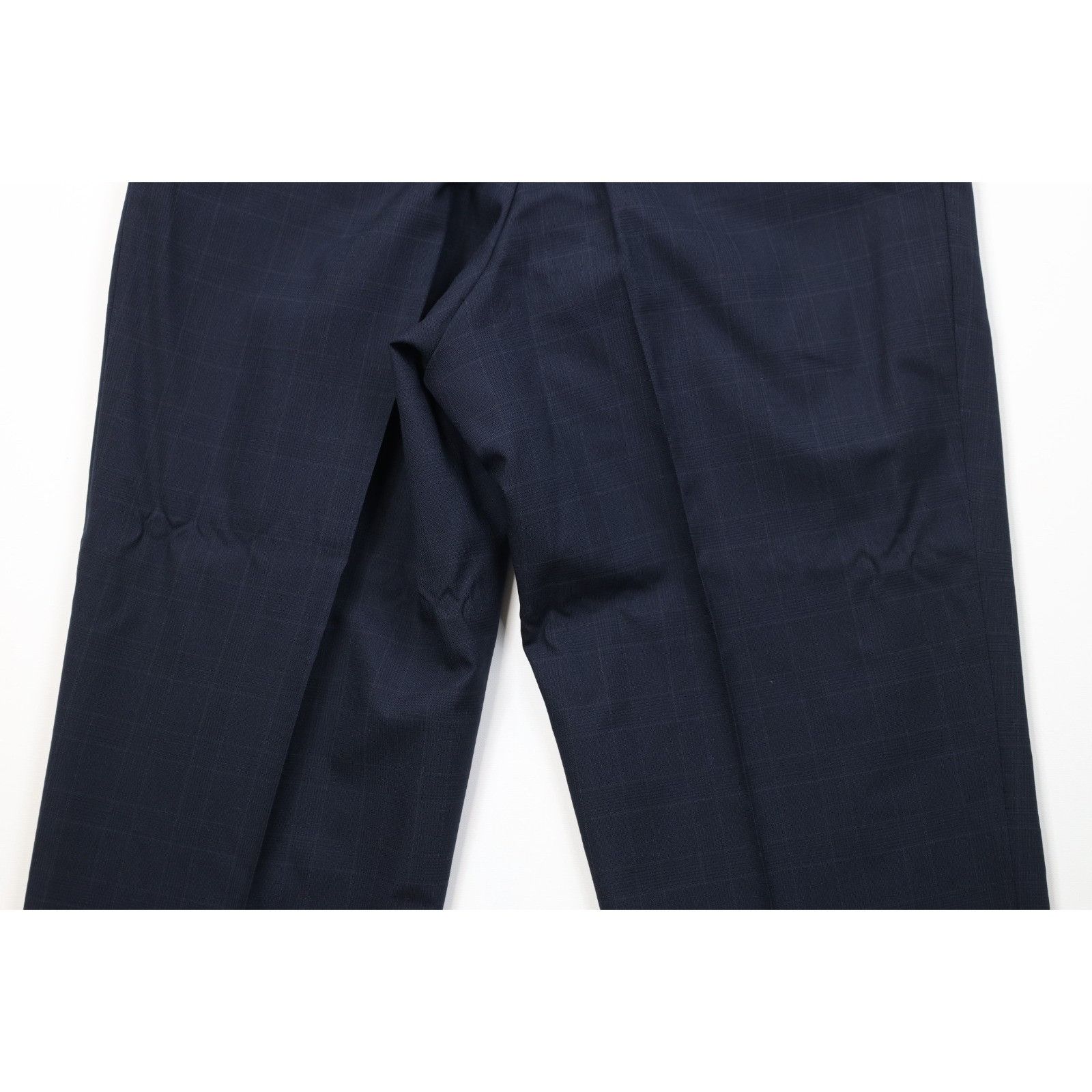 Vintage Vintage 90s Streetwear 2 Piece Wool Suit Wedding Blue Size 42R - 21 Thumbnail