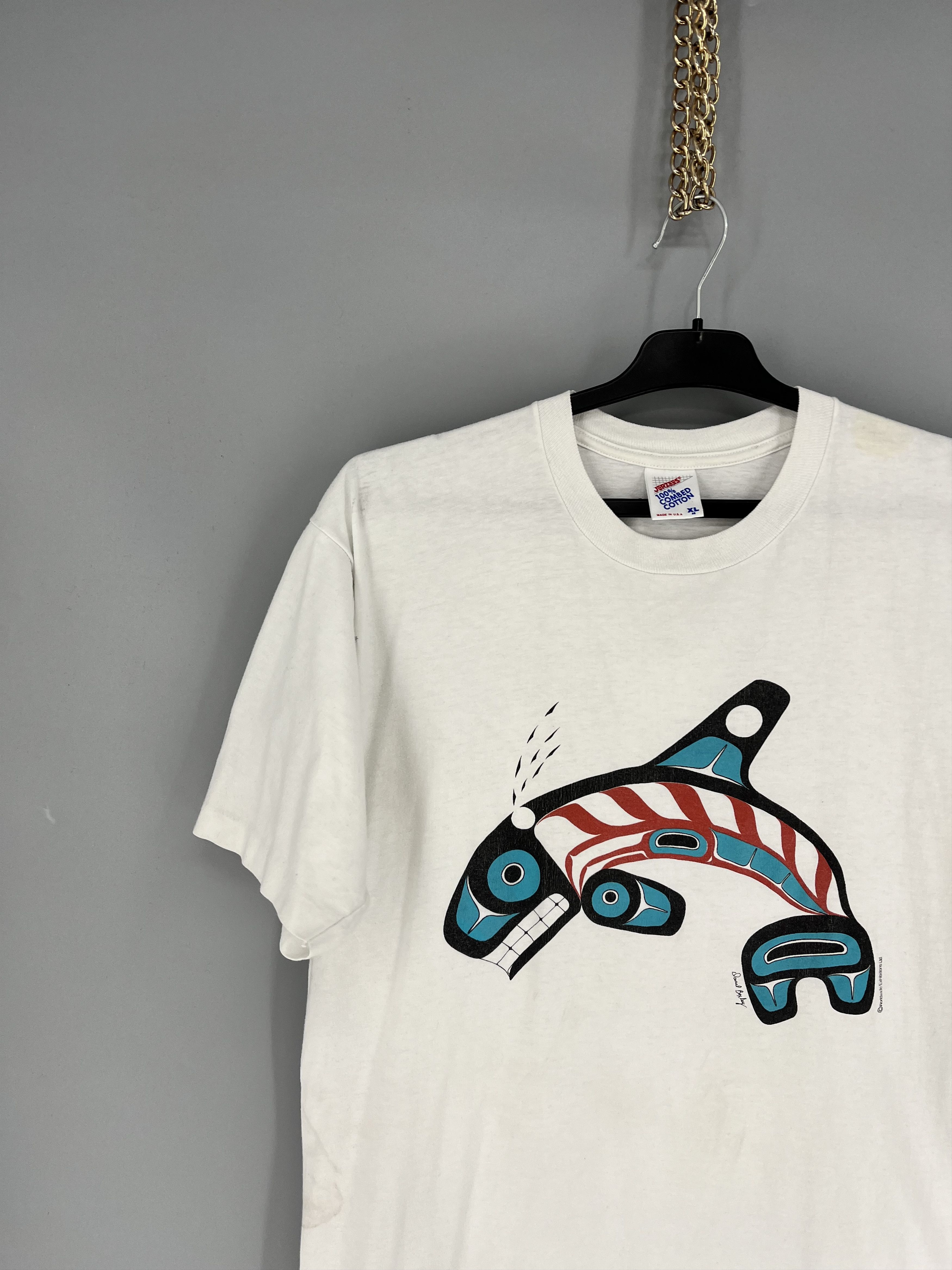 Vintage Vintage 90s Orca Killer Whale Pacific Daud Boxley Worldwide Size US XL / EU 56 / 4 - 4 Thumbnail