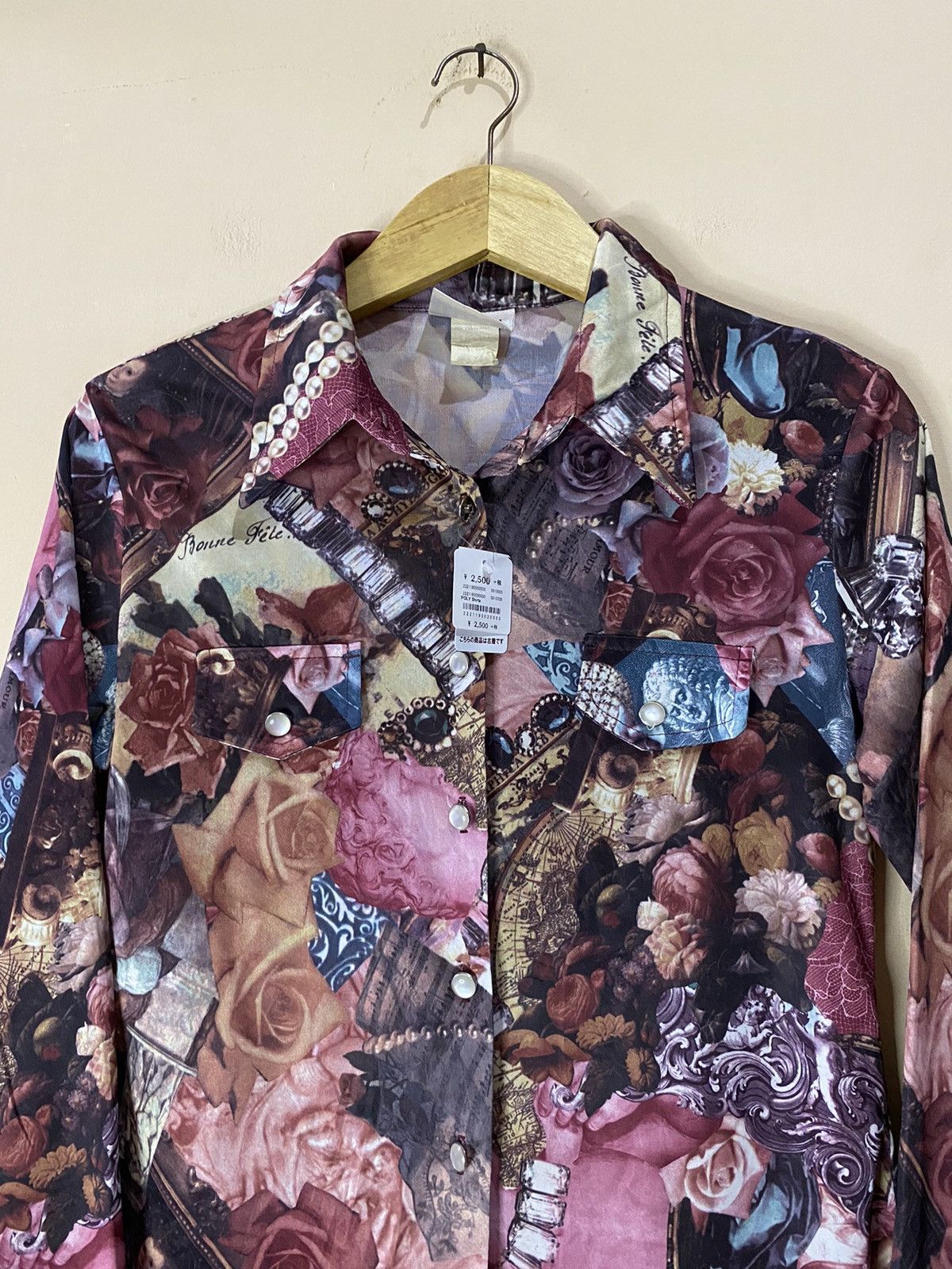 Japanese Brand × Vintage Rare Pandora Casuals Crazy Art Button Up Shirt Size ONE SIZE - 3 Thumbnail