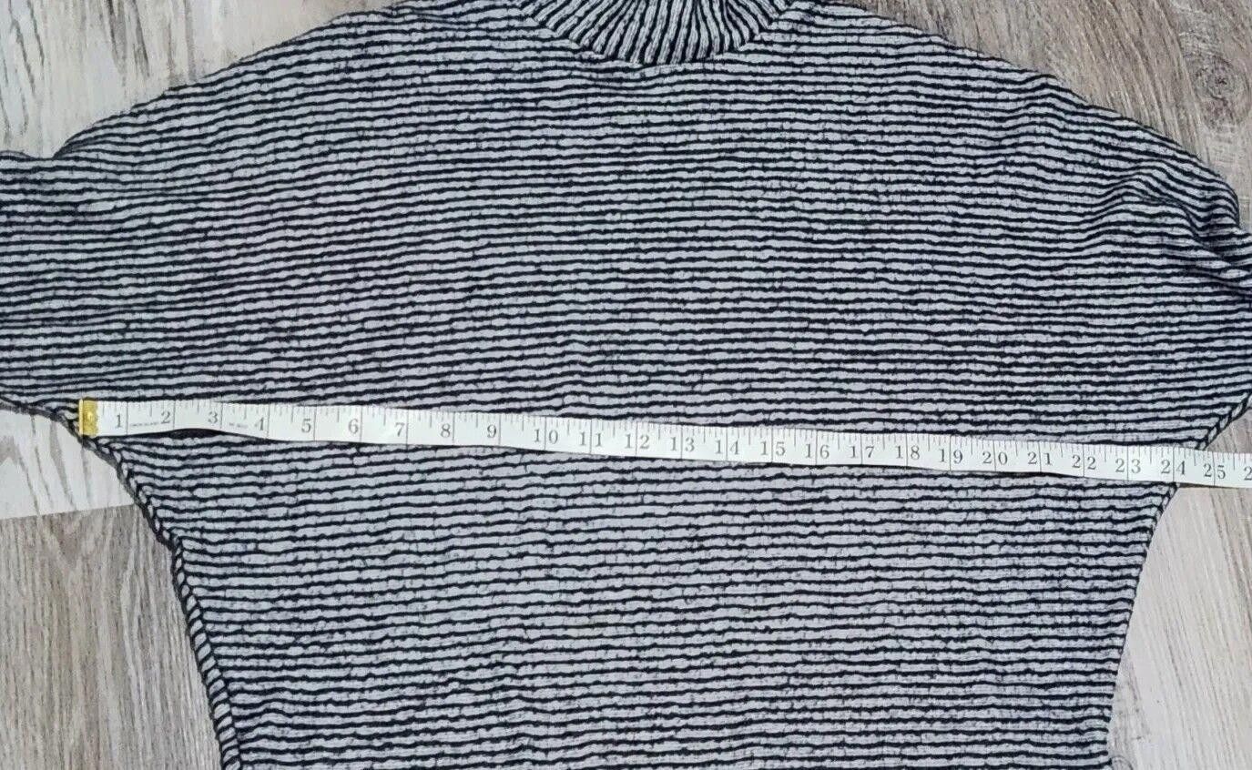 Designer Out From Under Amelia Striped Sweater Mockneck Small Blue Size S / US 4 / IT 40 - 5 Thumbnail