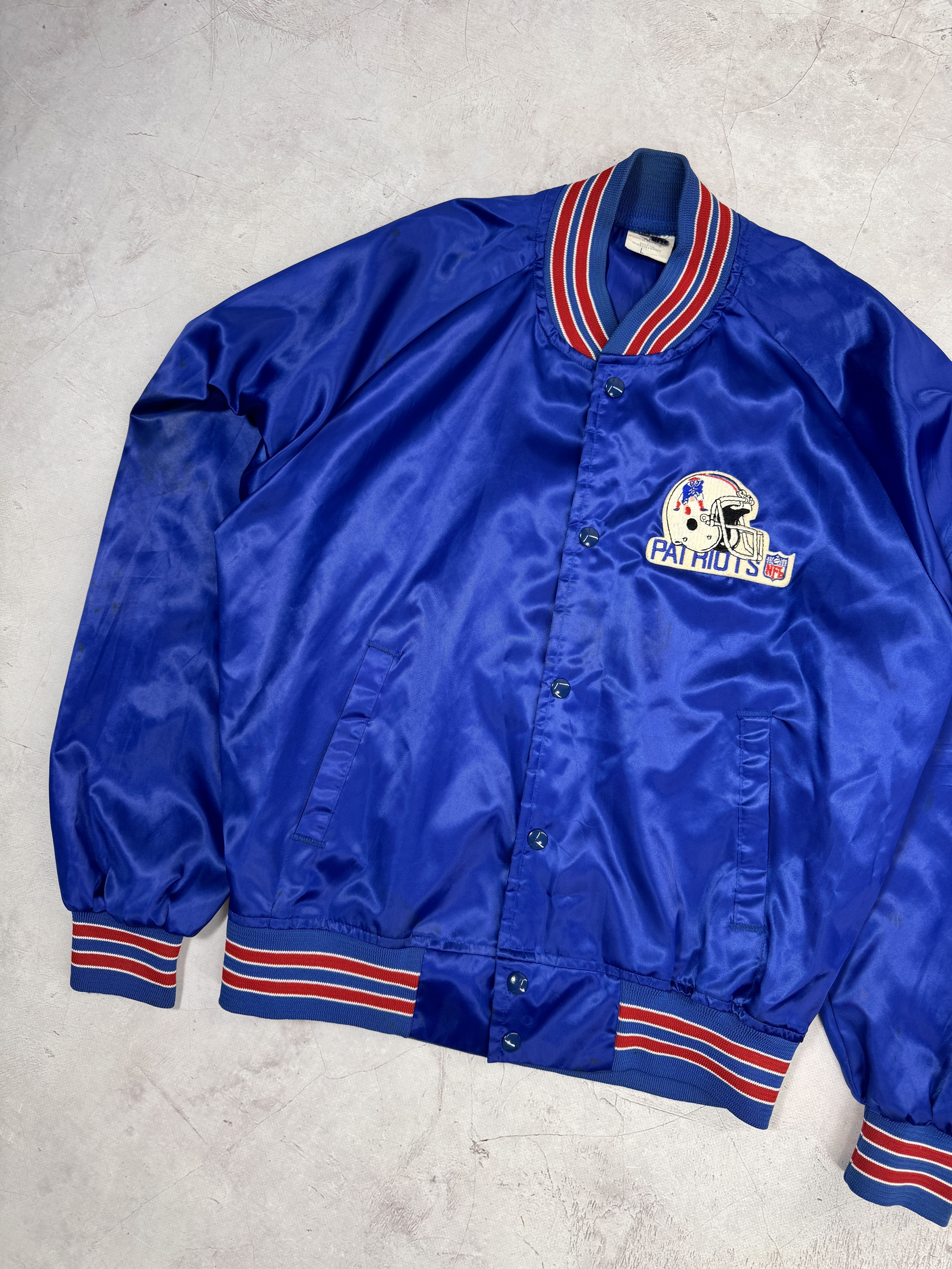 Chalk Line × NFL × Vintage Vintage New England Patriots Bomber Jacket Size US L / EU 52-54 / 3 - 4 Thumbnail