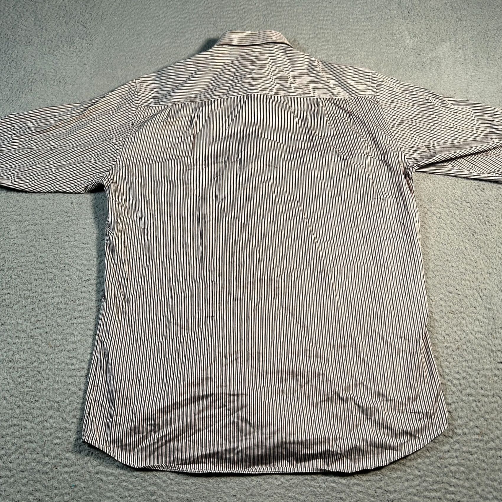 Ermenegildo Zegna Ermenegildo Zegna Shirt Men M Multicolor Striped Long Sleeve Button-Up Casual Italian Designer Modern Hardwood? Size US M / EU 48-50 / 2 - 2 Thumbnail