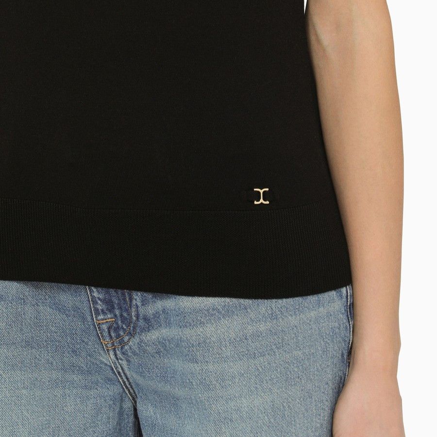 Chloe o1d2blof0824 Wool Tank Top in Black Size XS / US 0-2 / IT 36-38 - 4 Thumbnail