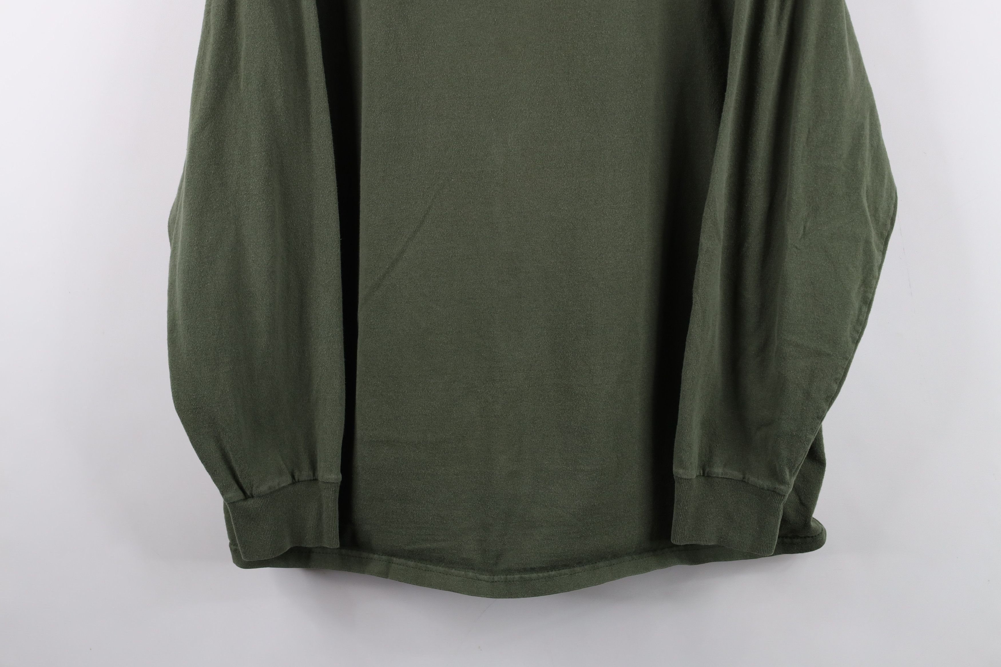 Vintage Vintage Y2K Streetwear Long Sleeve T-Shirt Green Cotton Size US L / EU 52-54 / 3 - 3 Thumbnail