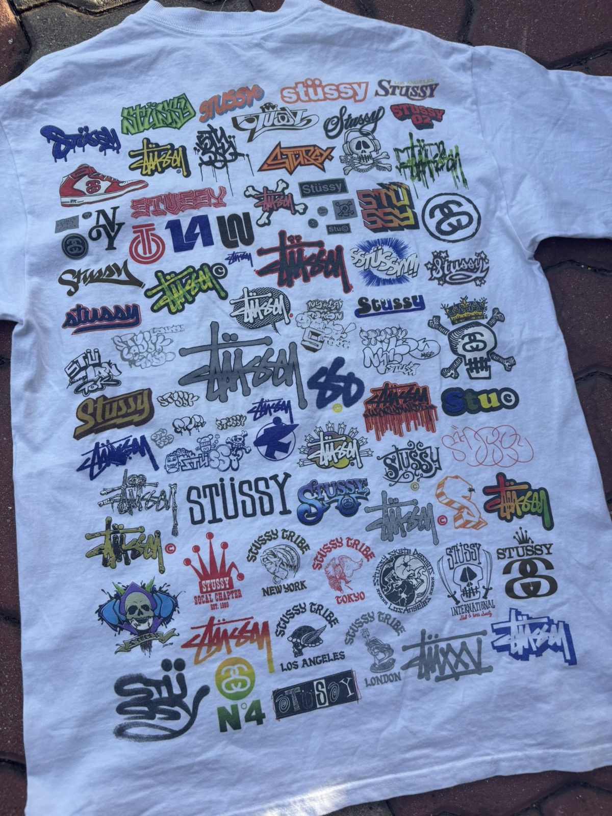 Stussy Vintage Stussy All Logo Tshirt Size US M / EU 48-50 / 2 - 4 Thumbnail