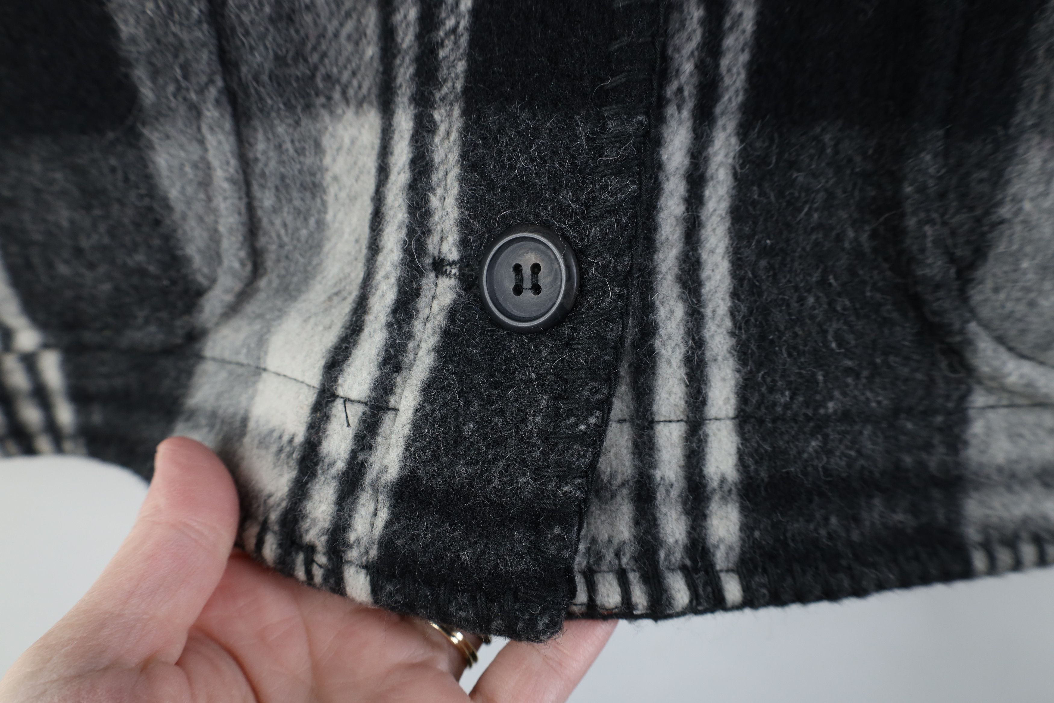 Vintage Vintage 90s Streetwear Mackinaw Wool Blend Vest Jacket Black Size XL / US 12-14 / IT 48-50 - 5 Thumbnail