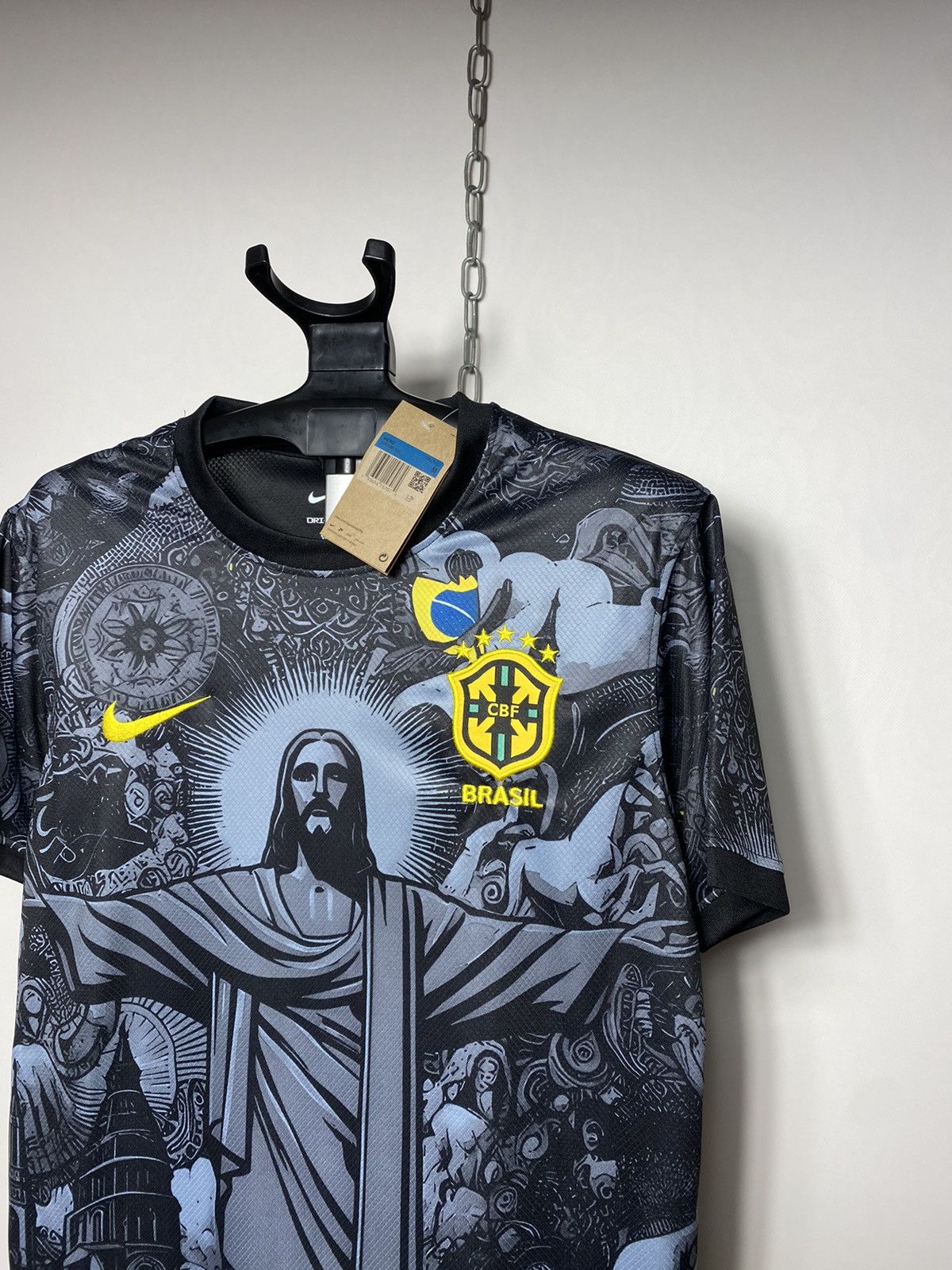 Other Nike Brazil Full Print Jesus Hype Blockcore Jersey Size US M / EU 48-50 / 2 - 2 Thumbnail