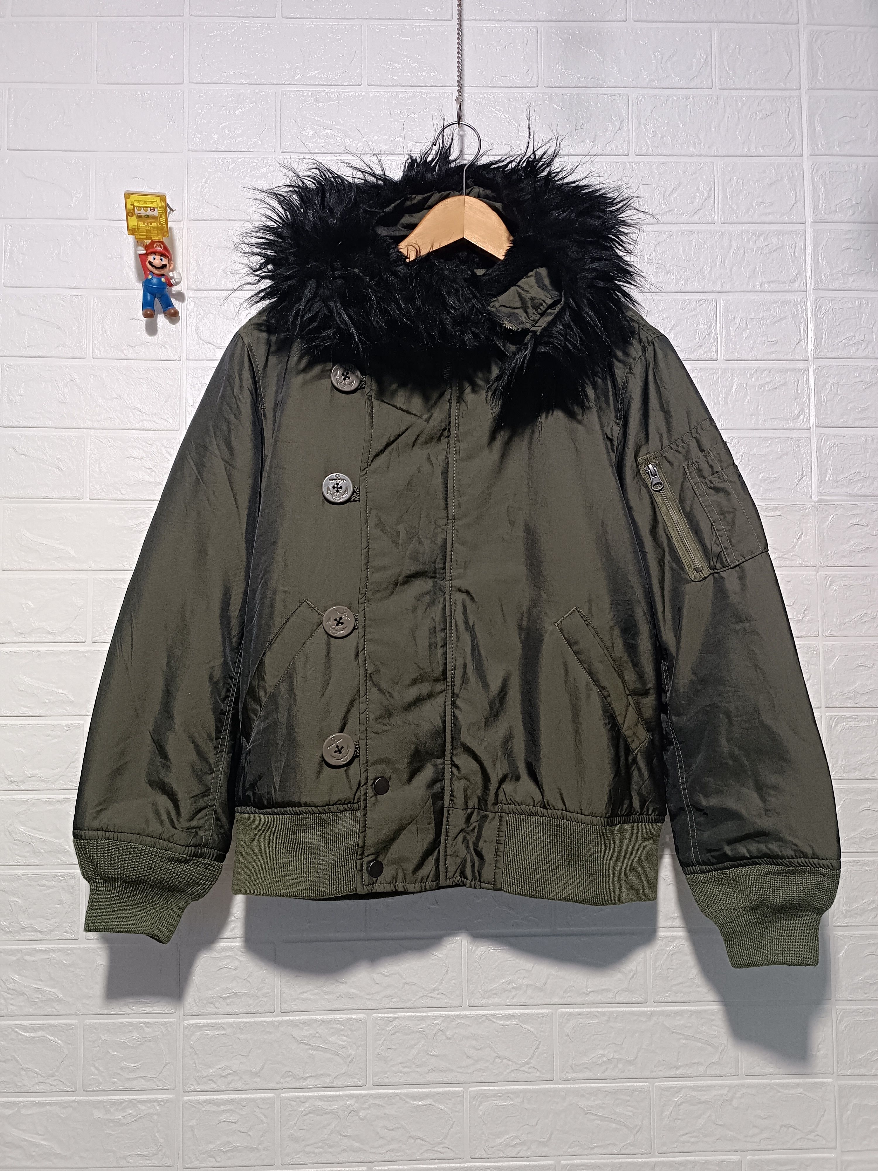 Japanese Brand Vintage Bomber Fur Hoodie Jacket If Six Was Nine Style Size US M / EU 48-50 / 2 - 1 Thumbnail