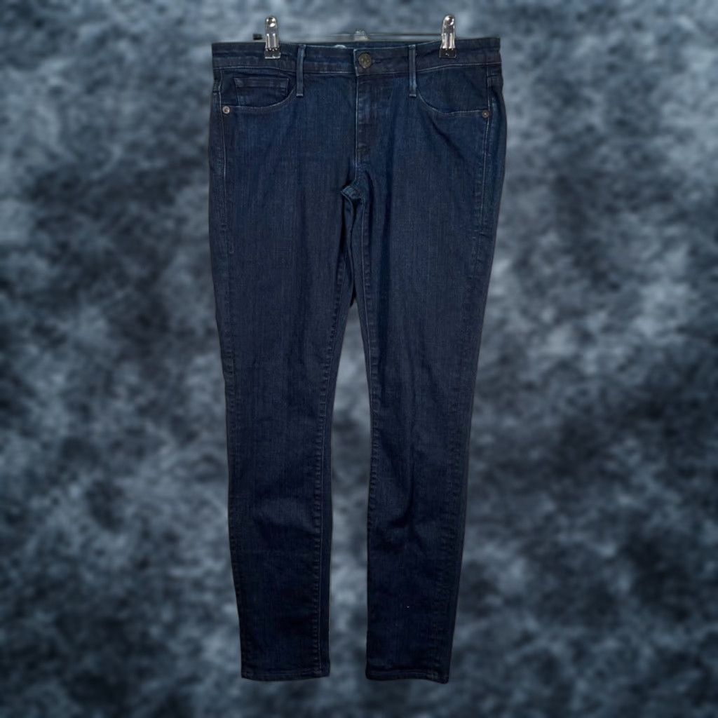 Denime Earnest Sewn Womens Jeans Harlan Dark Wash Skinny 27 Inseam 30 Inseam Denim 5-Pocket Design blue Size 27" / US 4 / IT 40 - 1 Thumbnail