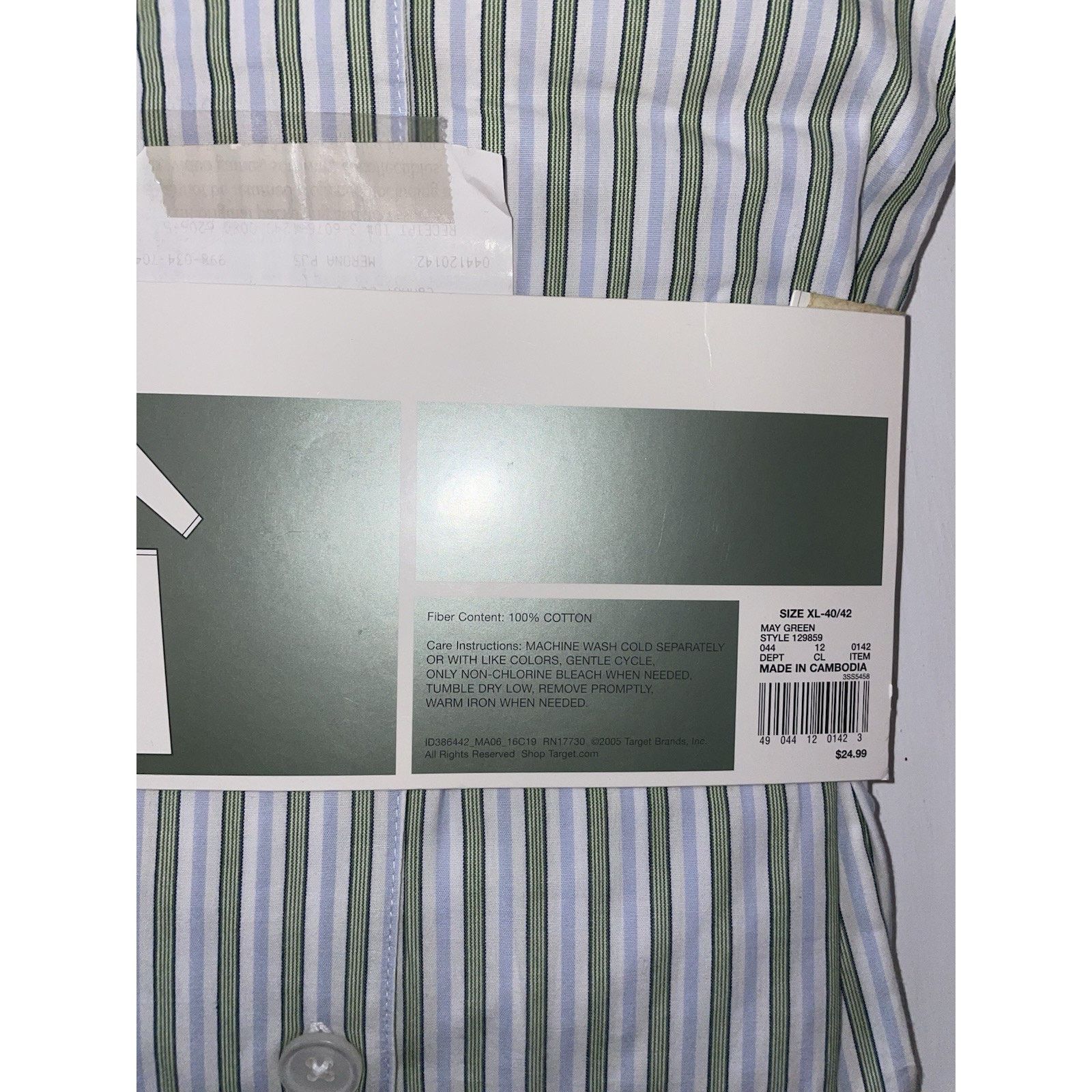 Merona Merona men's XL fine woven, long sleeve/long leg pajama set Size US XL / EU 56 / 4 - 6 Thumbnail