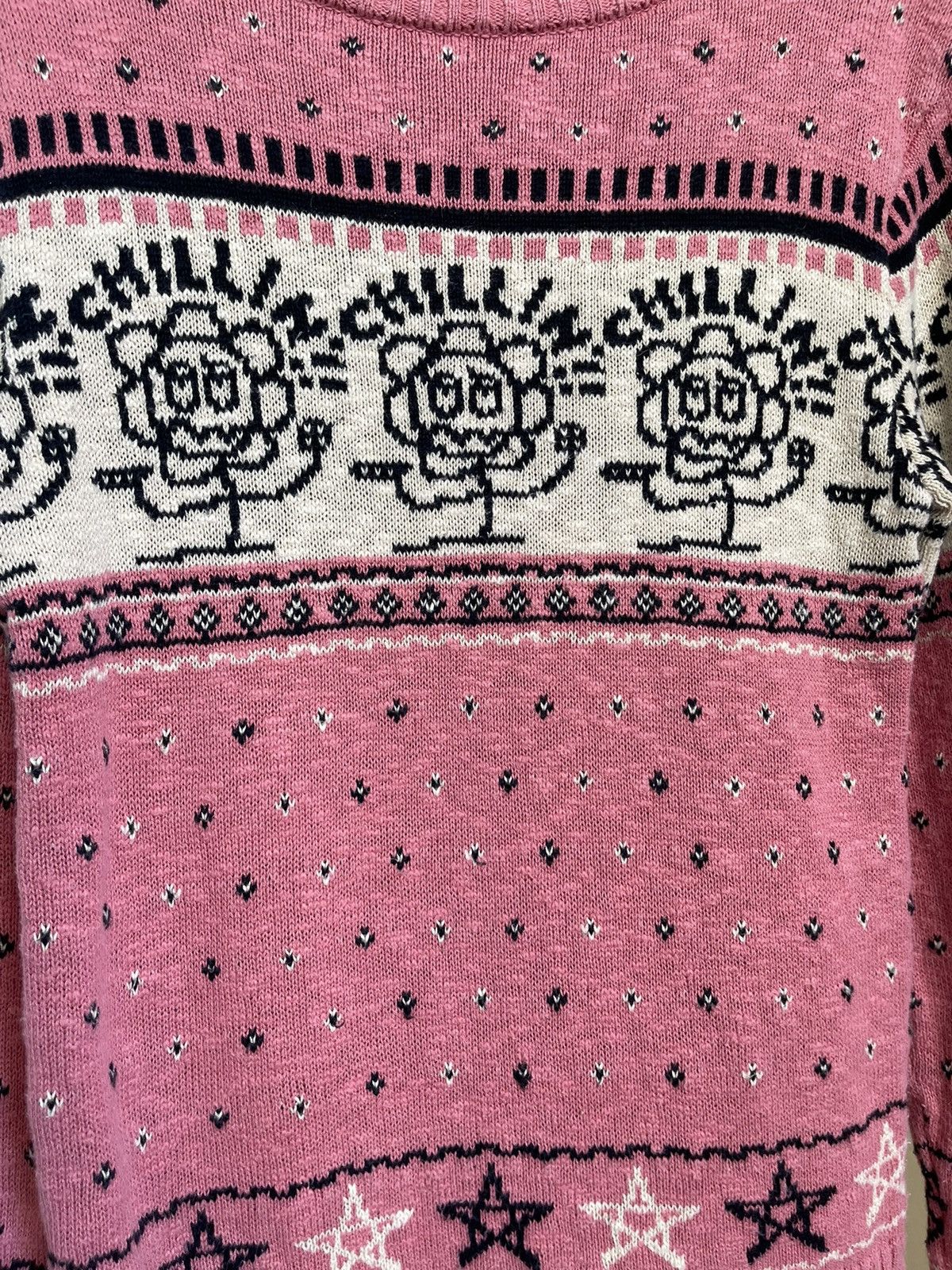 Hysteric Glamour Hysteric Glamour Chillin Flower Knit Sweater Pink Size S / US 4 / IT 40 - 4 Thumbnail