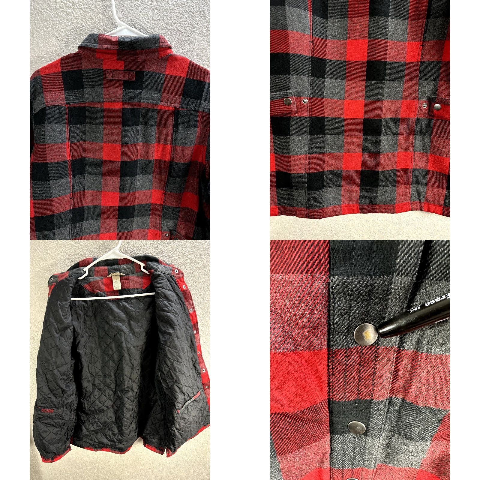 Vintage Mens Duluth Trading Red Plaid Thick Snap Button Shirt Long Sleeve Cotton Nylon M Size US M / EU 48-50 / 2 - 8 Thumbnail