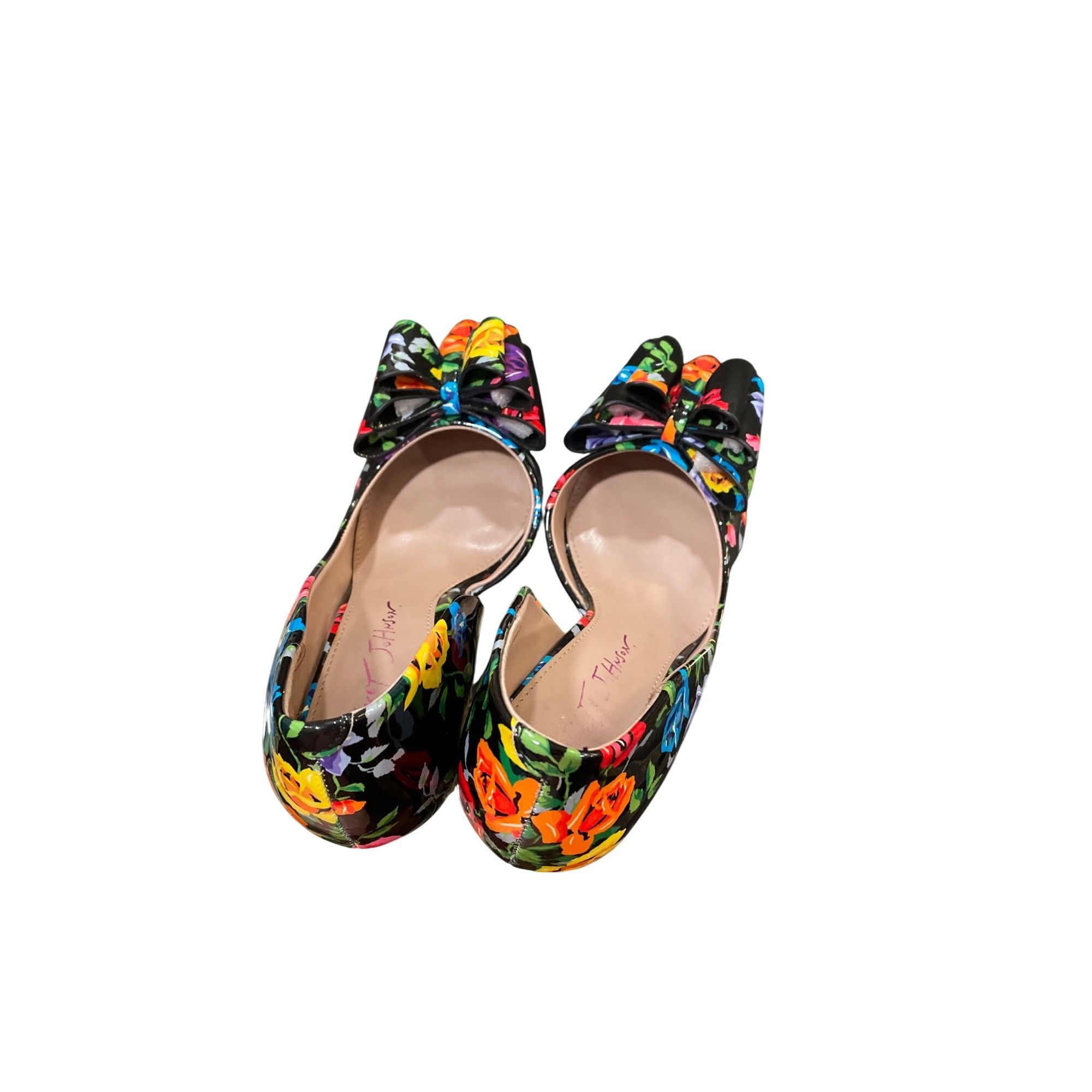 Betsey Johnson Betsey Johnson wms floral faux leather stilleto heels shoes Size US 6.5 / IT 36.5 - 17 Thumbnail