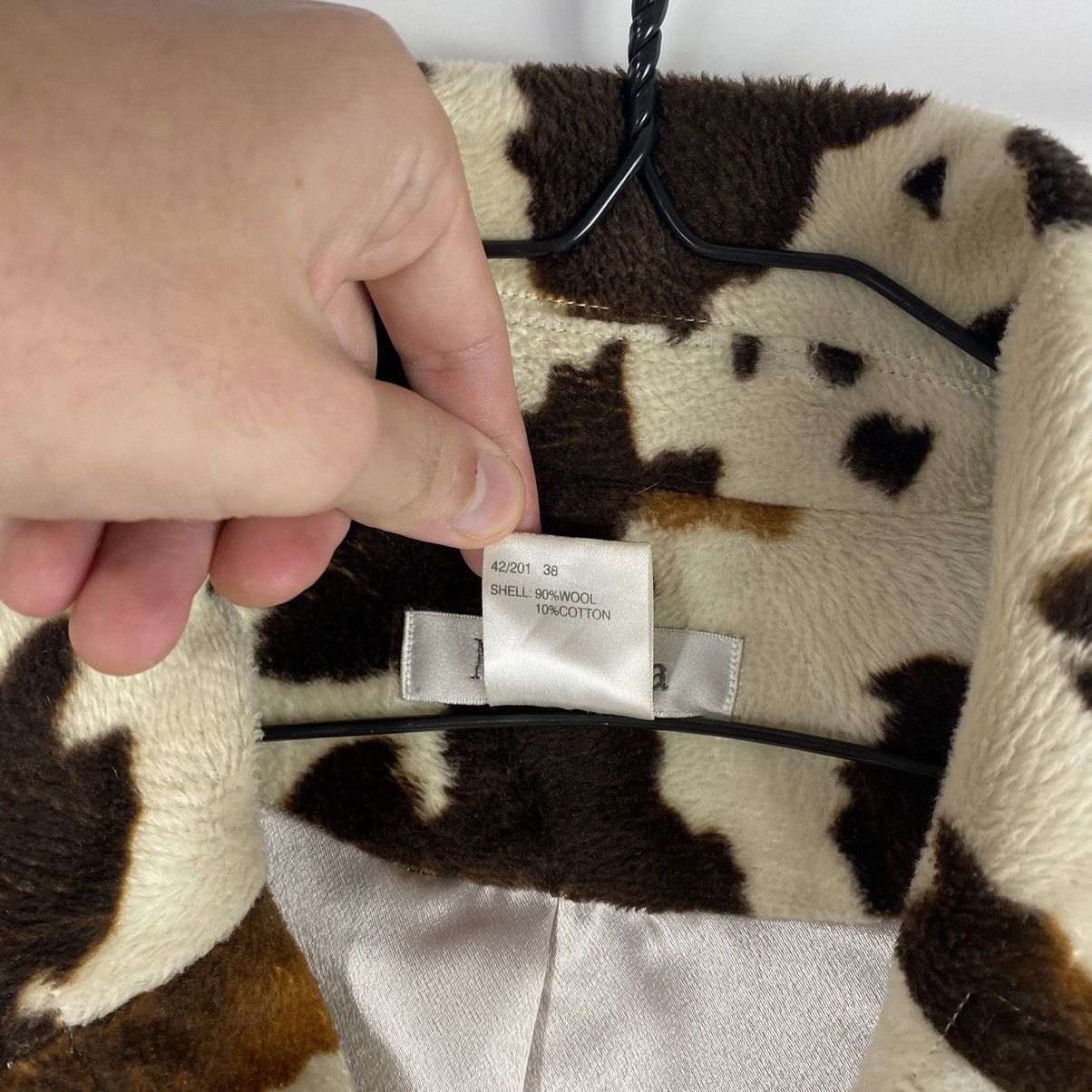 Max Mara RARE MAX MARA COW COLOUR WAY WOOL COAT Size S / US 4 / IT 40 - 13 Thumbnail