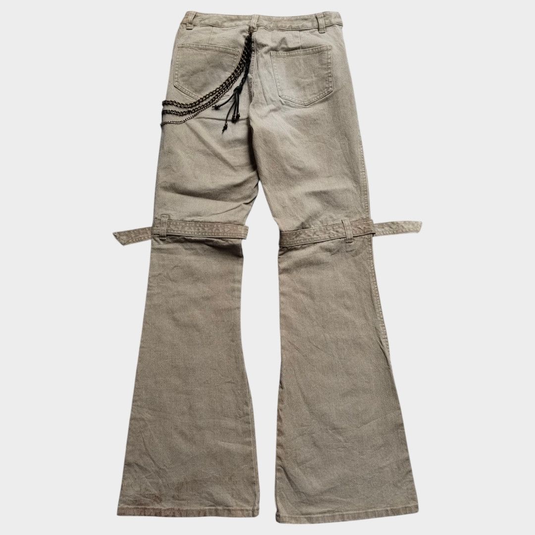 If Six Was Nine × Japanese Brand Livre Claire whisker effect flared jean Size US 28 / EU 44 - 2 Thumbnail