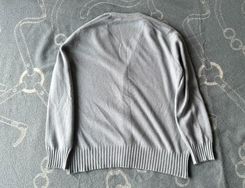 Loro Piana LORO PIANA Blue and gray goat cashmere sweater Size US L / EU 52-54 / 3 - 3 Thumbnail