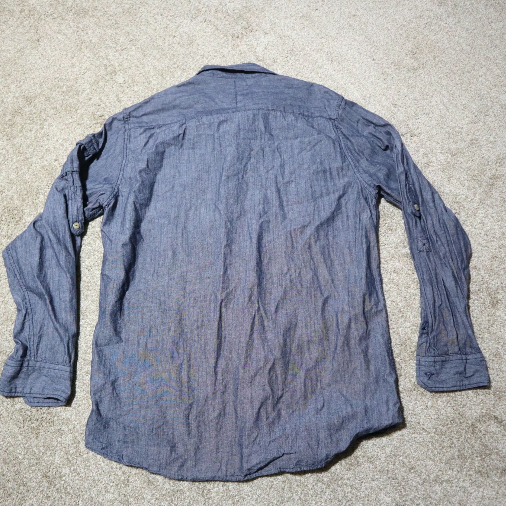 Sean John Sean John Button Up Shirt Short Sleeve Solid Blue Cotton Adult Men's 2XL Blue Shirt Mens 2XL Button Up Shirt Azul Size US XXL / EU 58 / 5 - 8 Thumbnail