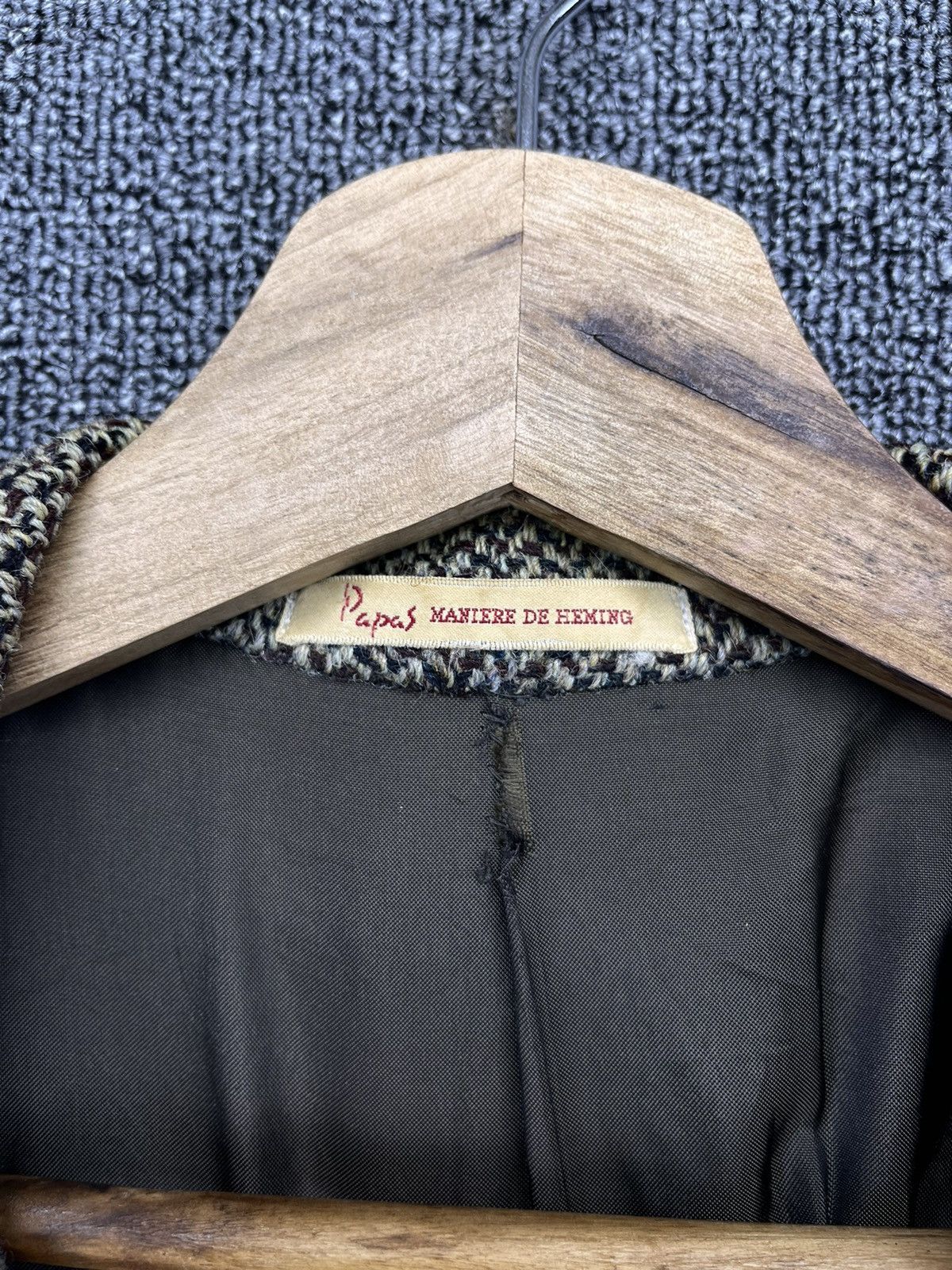 Issey Miyake Vintage Issey Miyake Papas Wool Rare Blazer Coats Jacket Size US L / EU 52-54 / 3 - 7 Thumbnail