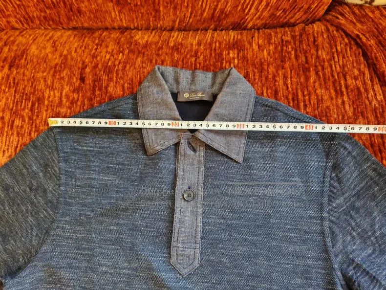 Loro Piana Loro Piana Men's Polo Shirt with Collar, Long Sleeve Size US XS / EU 42 / 0 - 5 Thumbnail