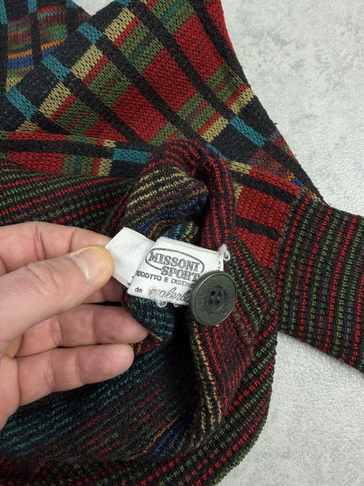 Missoni Missoni Sport Vintage Wool Knit Cardigan Sweater Size US XXL / EU 58 / 5 - 8 Thumbnail
