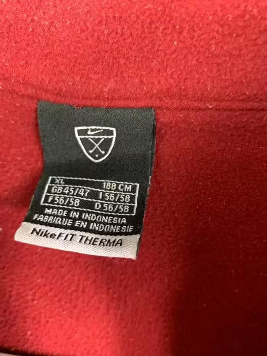 Nike Nike fleece Jacket sweatshirt 1/4 zip Red NHL vintage XL Size US XL / EU 56 / 4 - 2 Thumbnail